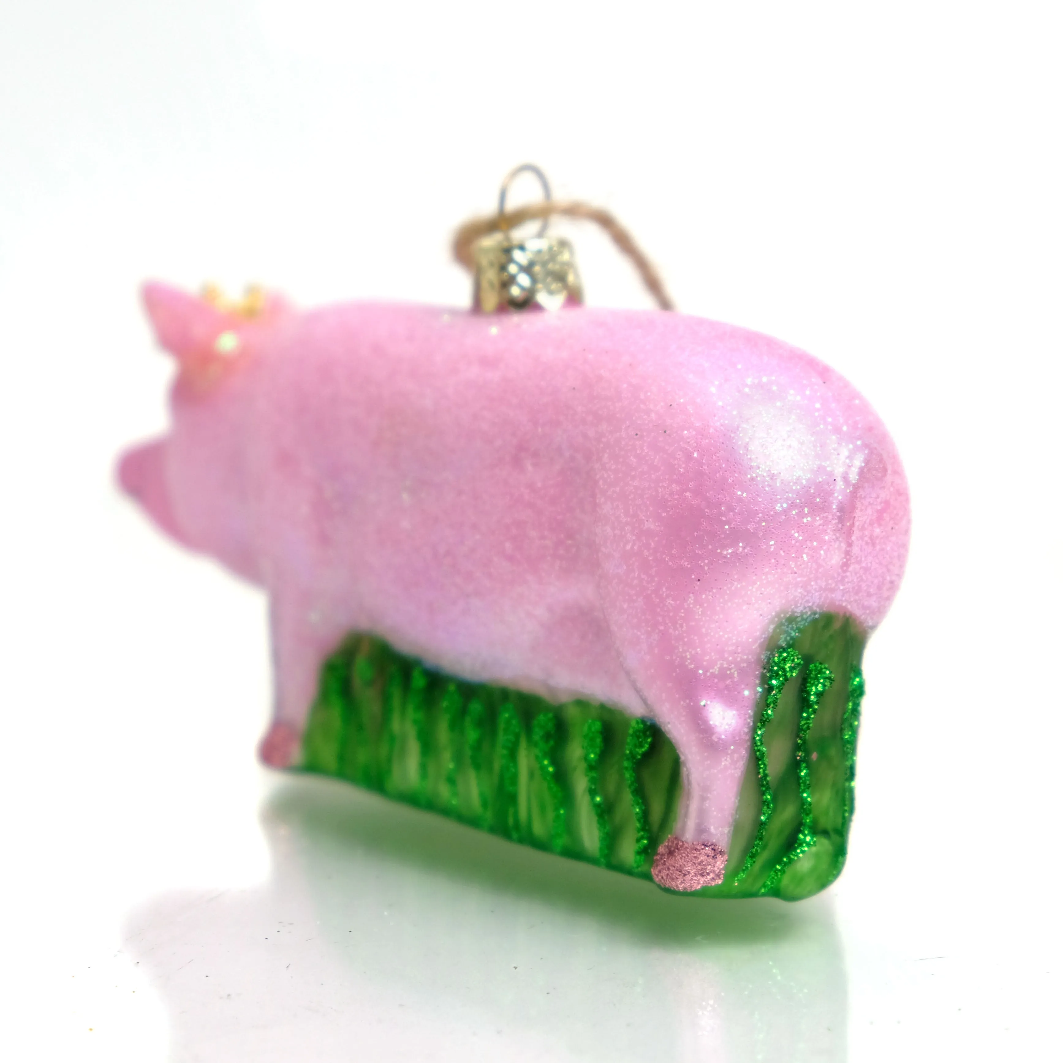 Pig Glass Ornament - Image 3