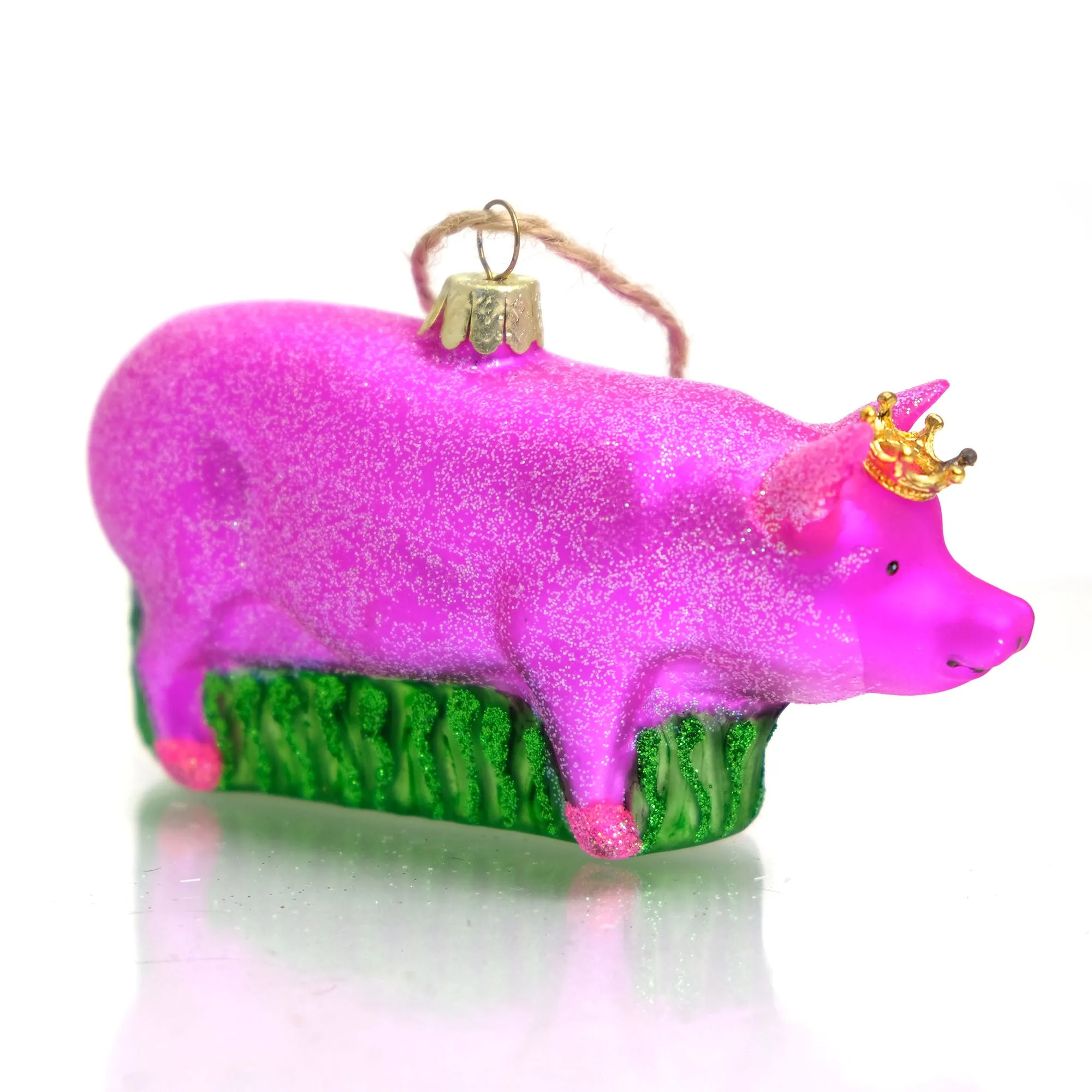 Pig Glass Ornament - Image 5