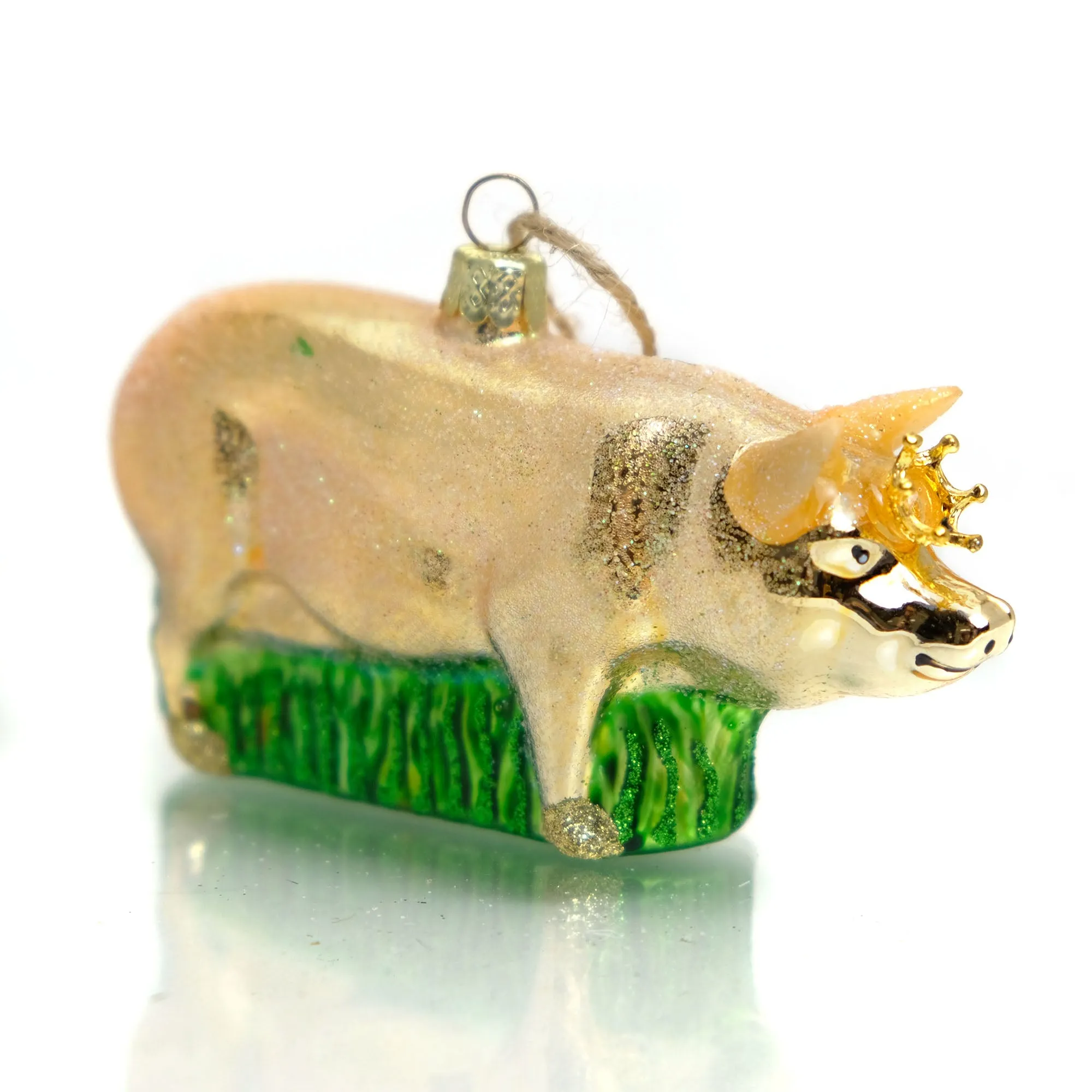 Pig Glass Ornament - Image 6