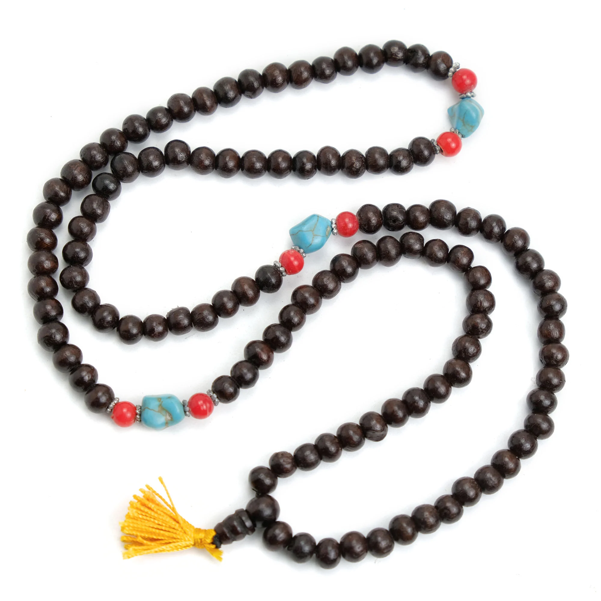 Pine Wood Mala 8mm with Spacers - Image 2
