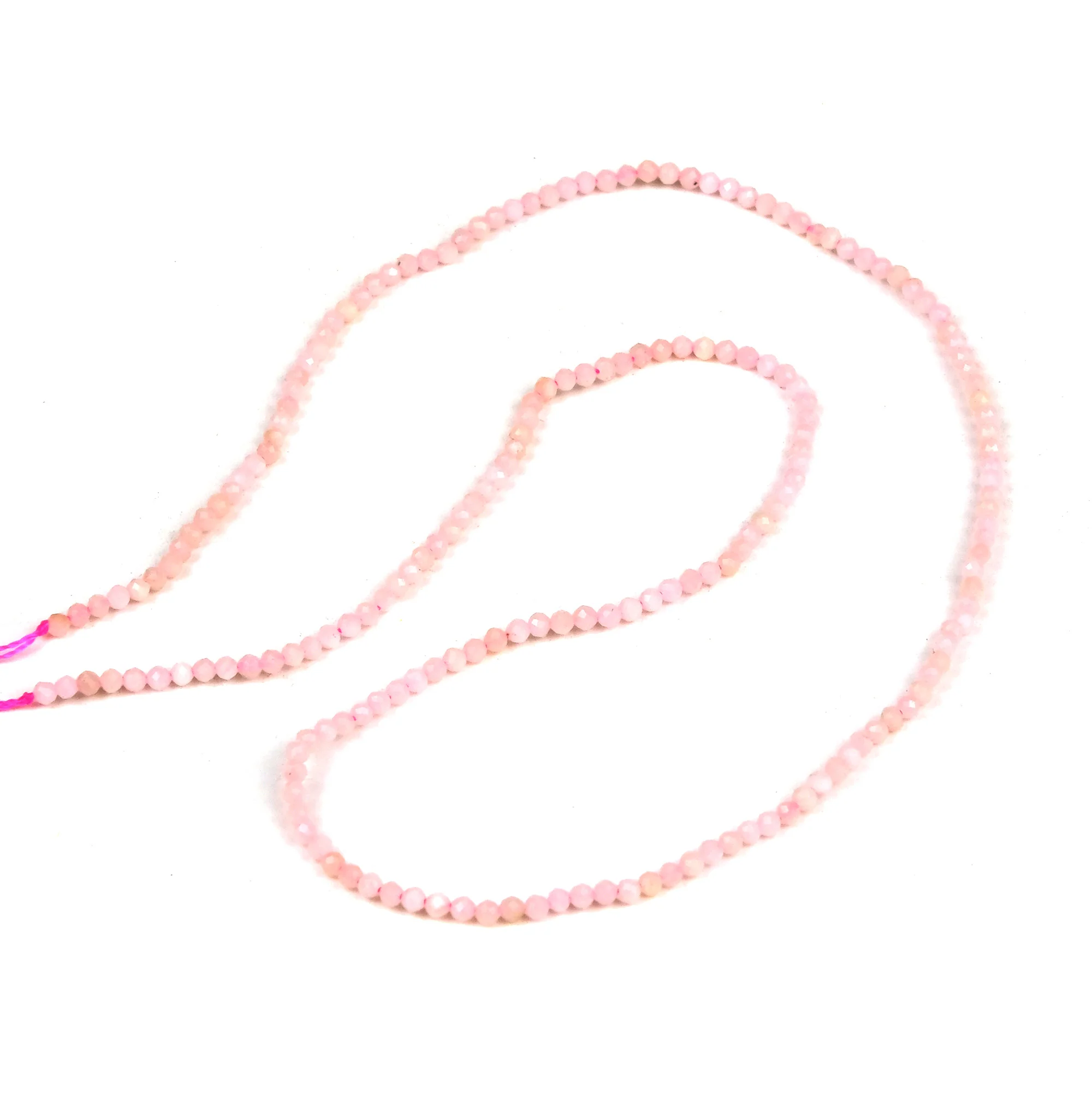 Pink Opal 2mm Faceted Rounds Strand - Image 3