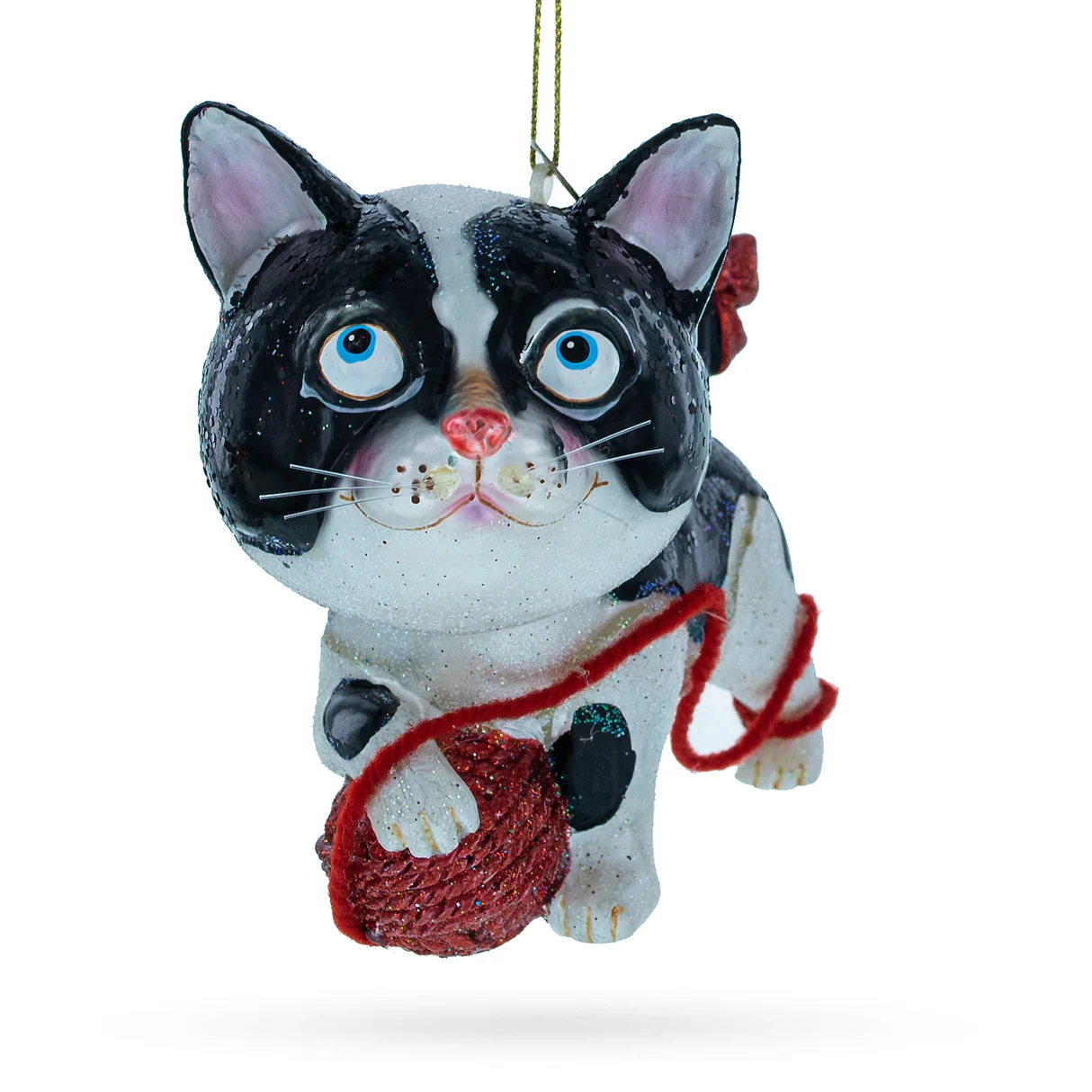 Mischievous Kitten with Yarn Ball Ornament PS - Image 2