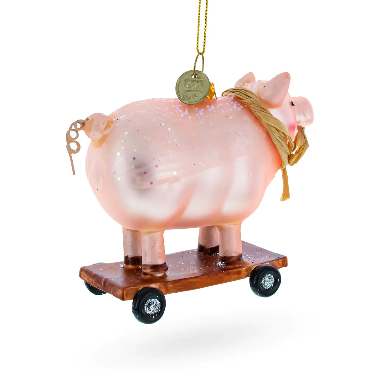 Piggy Riding Go Cart Ornament PS - Image 3