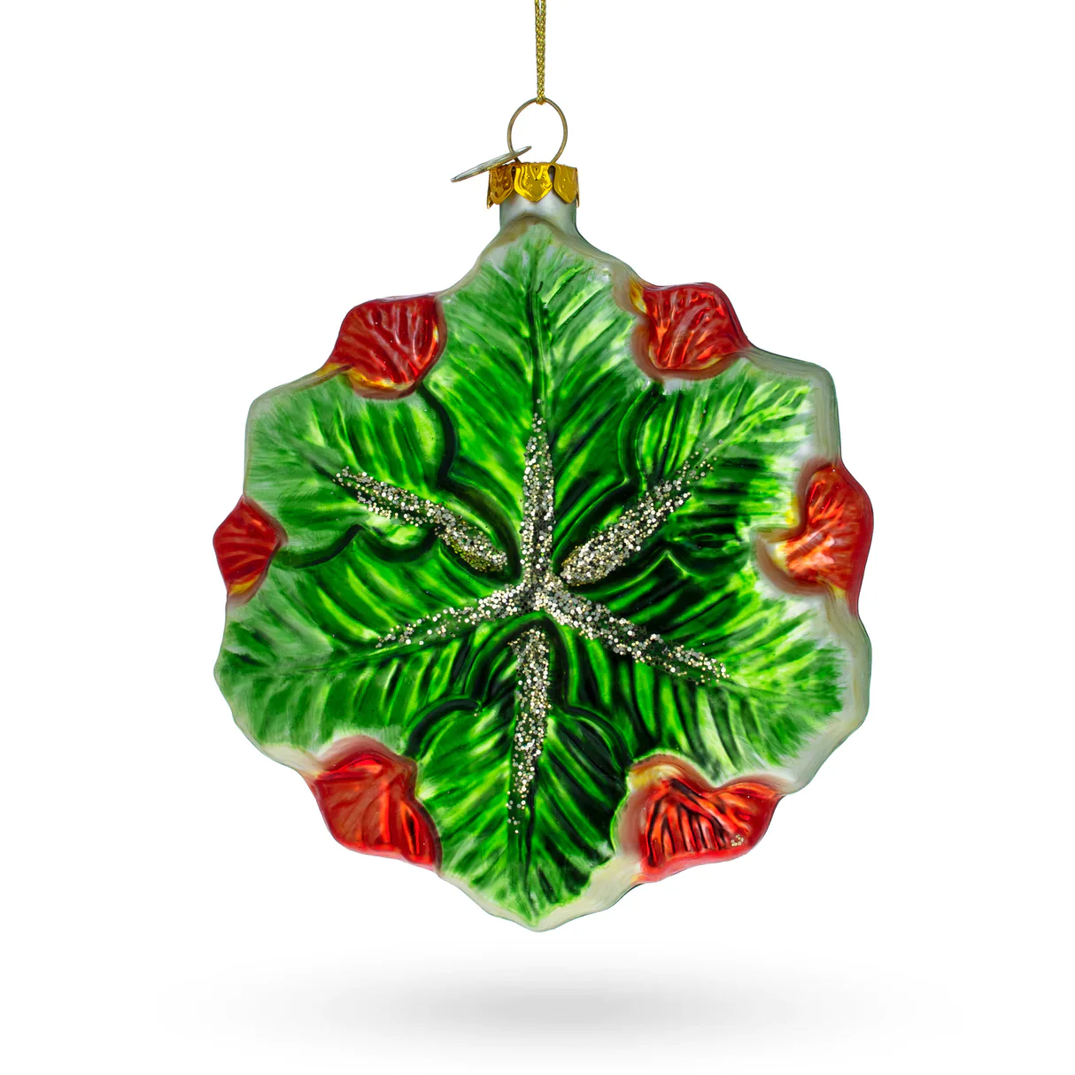 Poinsettia with Mother of Pearls Ornament PS - Image 3