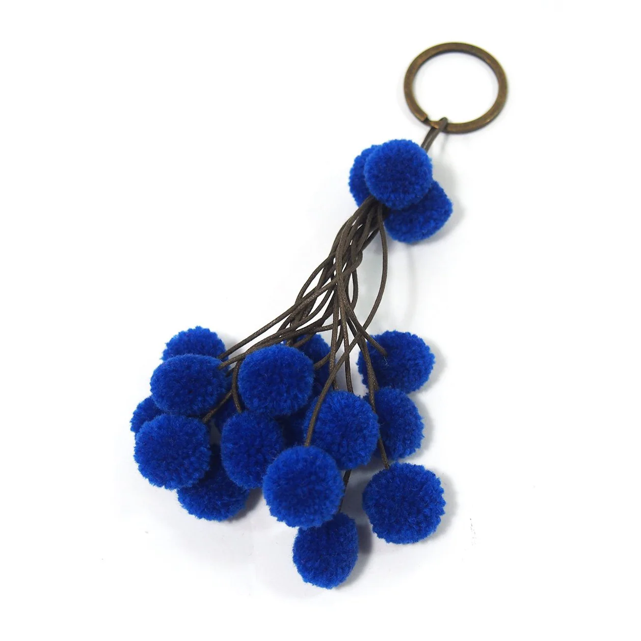Pom Pom Tassel Keychain with O Ring, B - Image 2