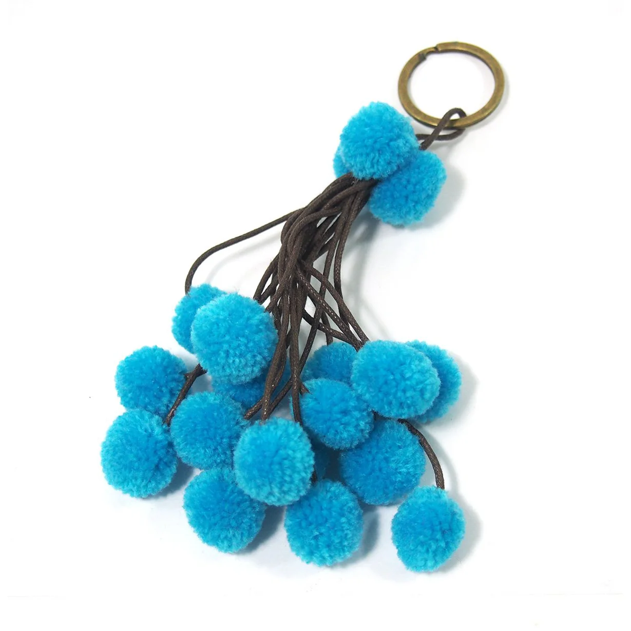 Pom Pom Tassel Keychain with O Ring, B - Image 3