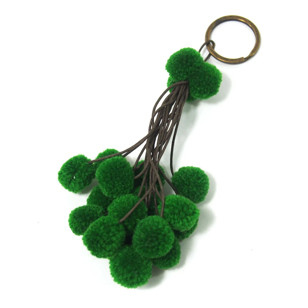 Pom Pom Tassel Keychain with O Ring, C - Image 2