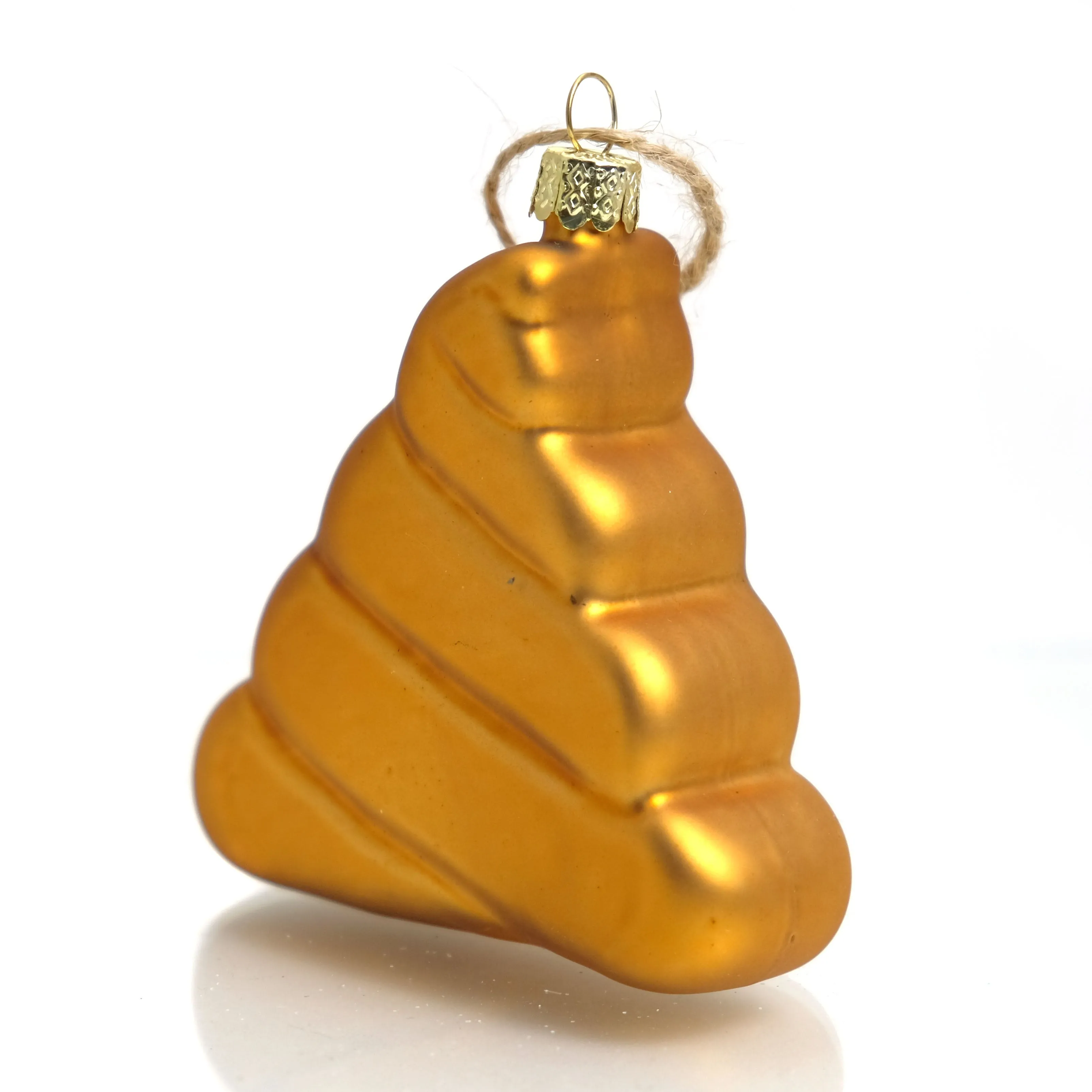 Poo Emoji Glass Ornament - Image 3