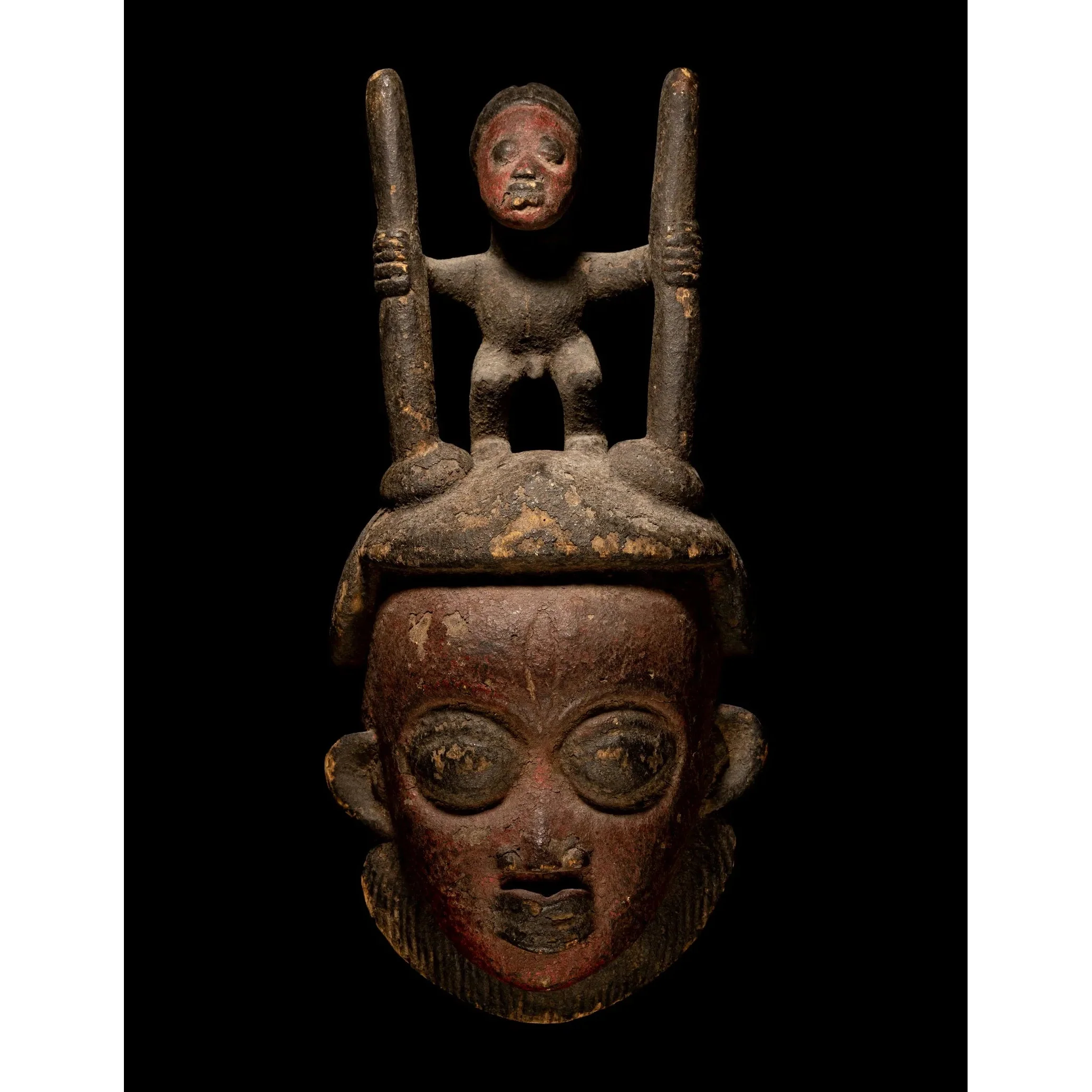 Punu Wood Mask, Gabon #862 PROVENANCE - Image 2