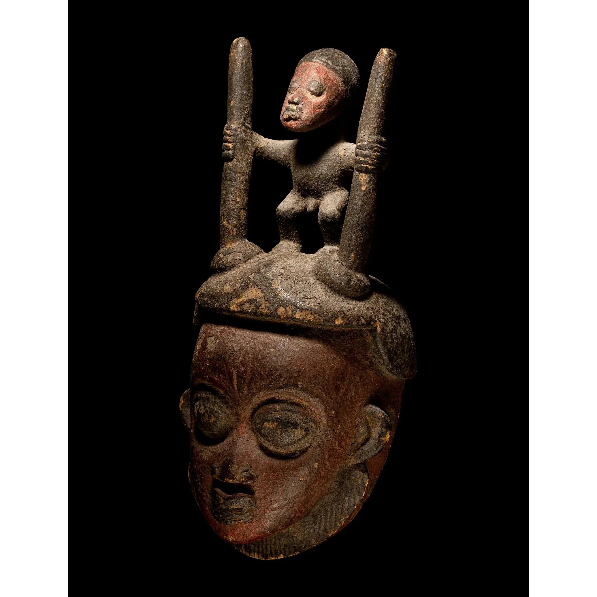 Punu Wood Mask, Gabon #862 PROVENANCE - Image 3