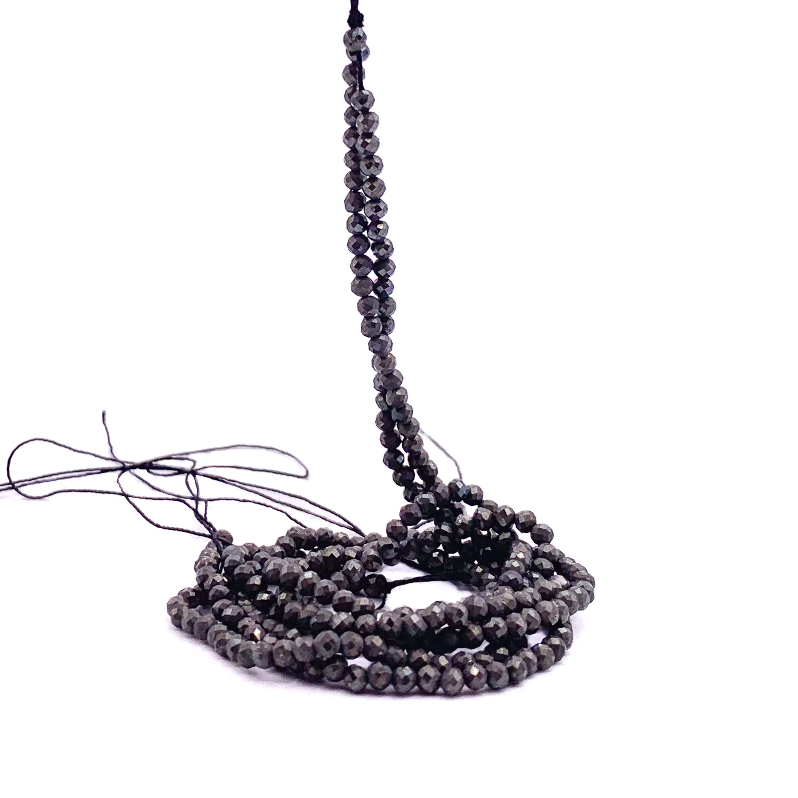 Pyrite 2.8mm Faceted Round Beads - Image 6