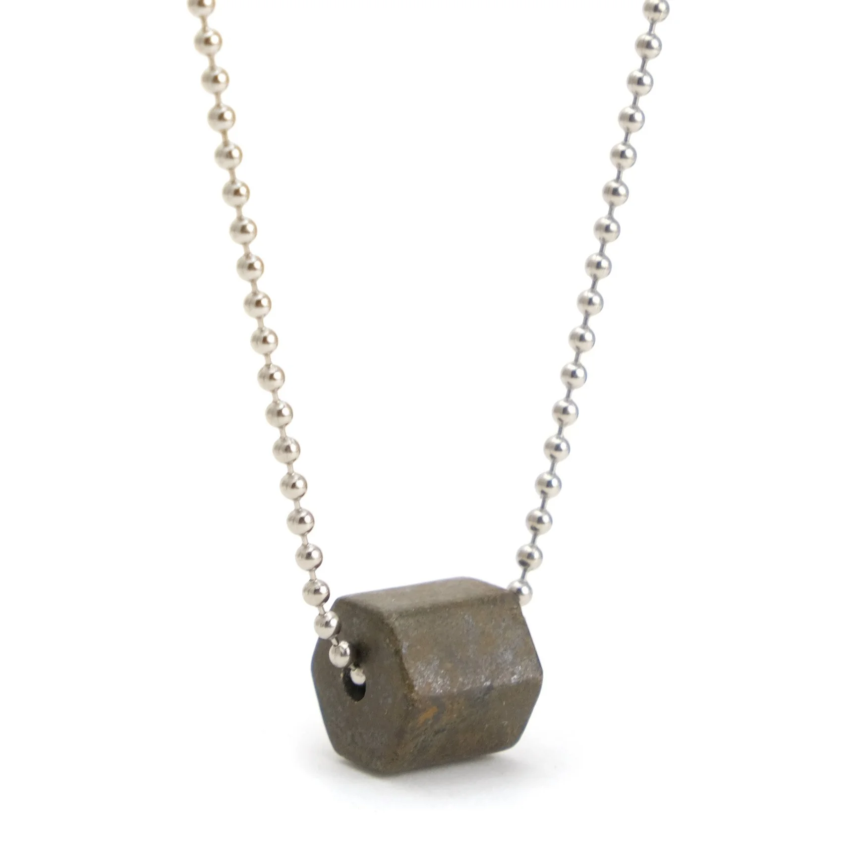 Pyrite Ball Chain Necklace - Image 2