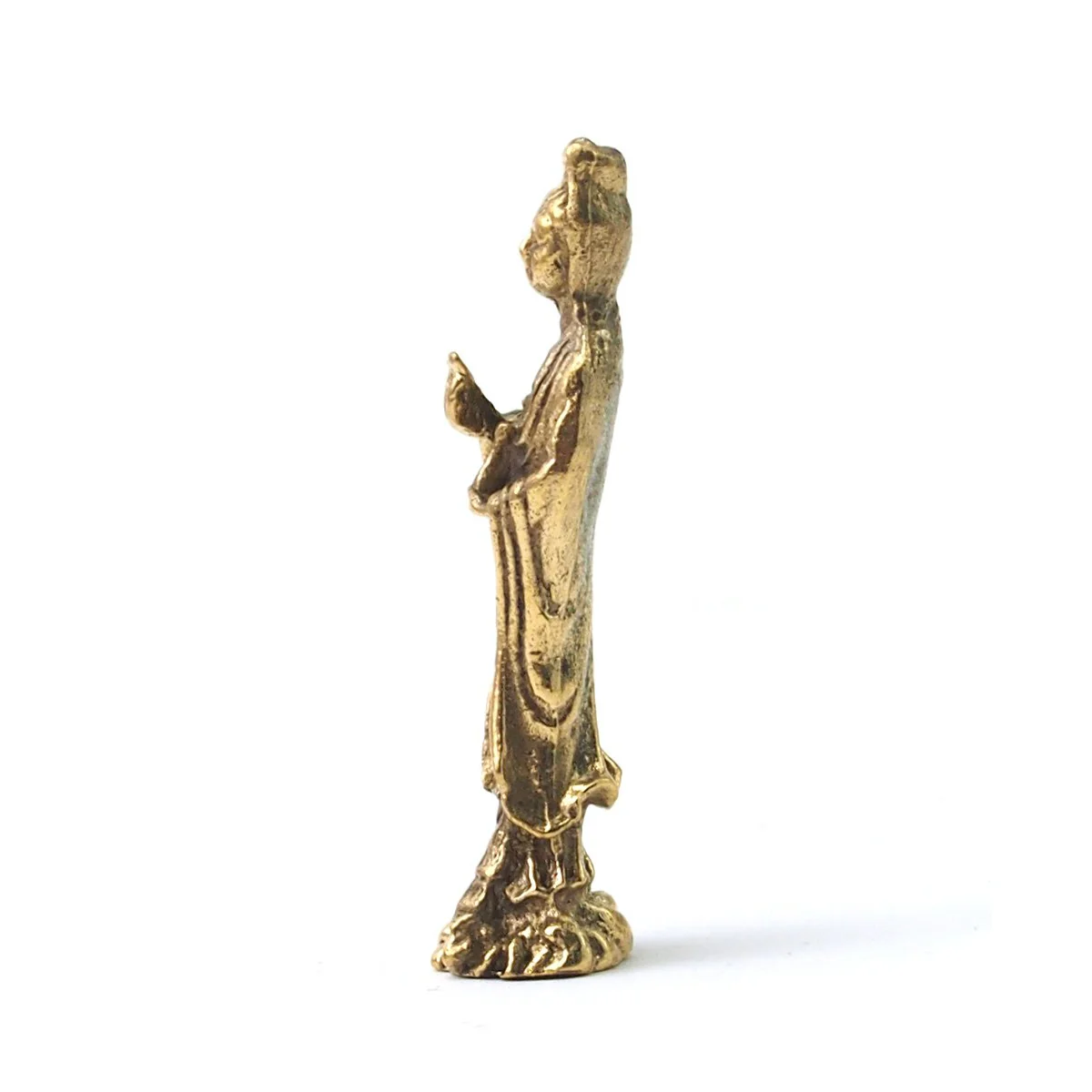 Quan Yin Brass Statue - Image 2