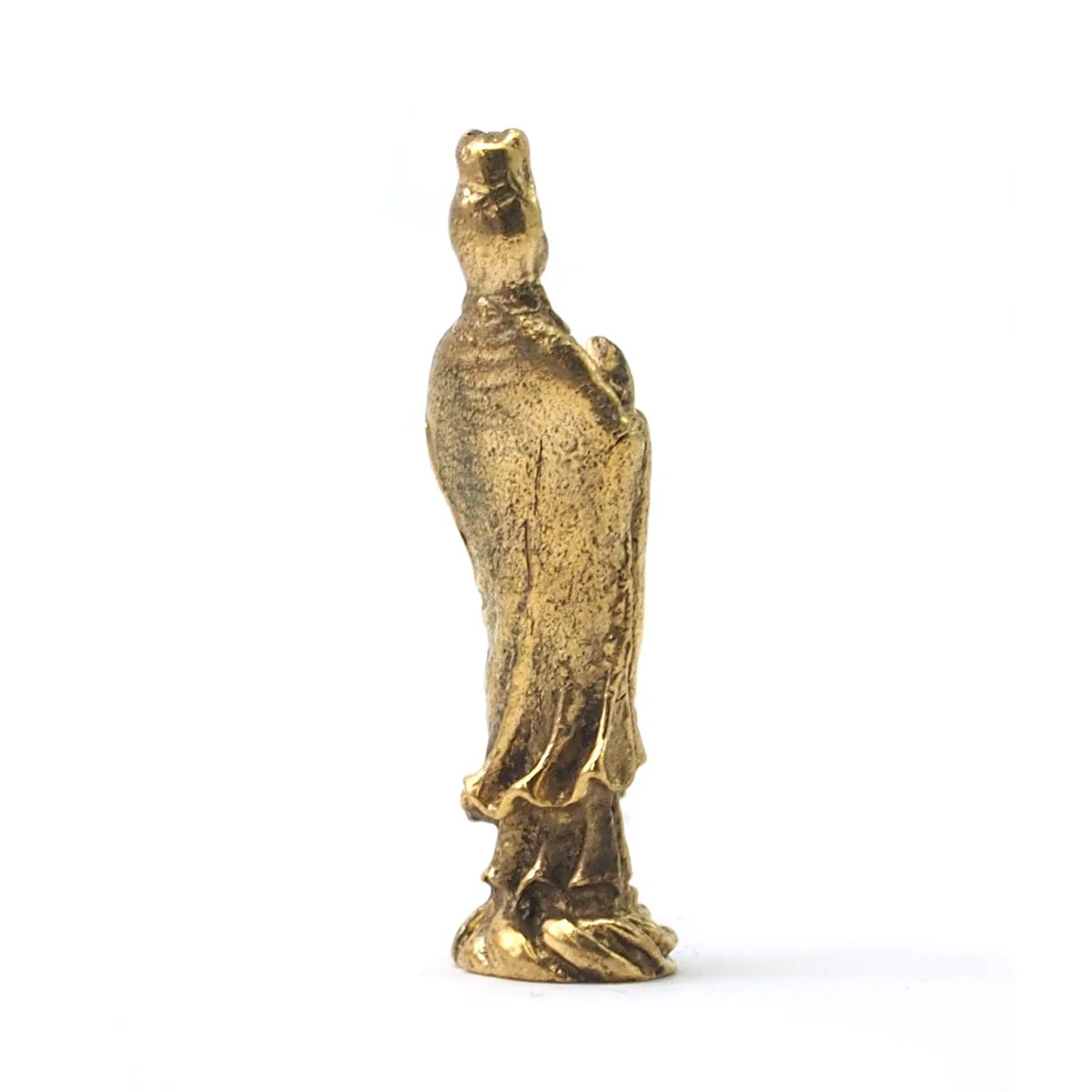 Quan Yin Brass Statue - Image 3
