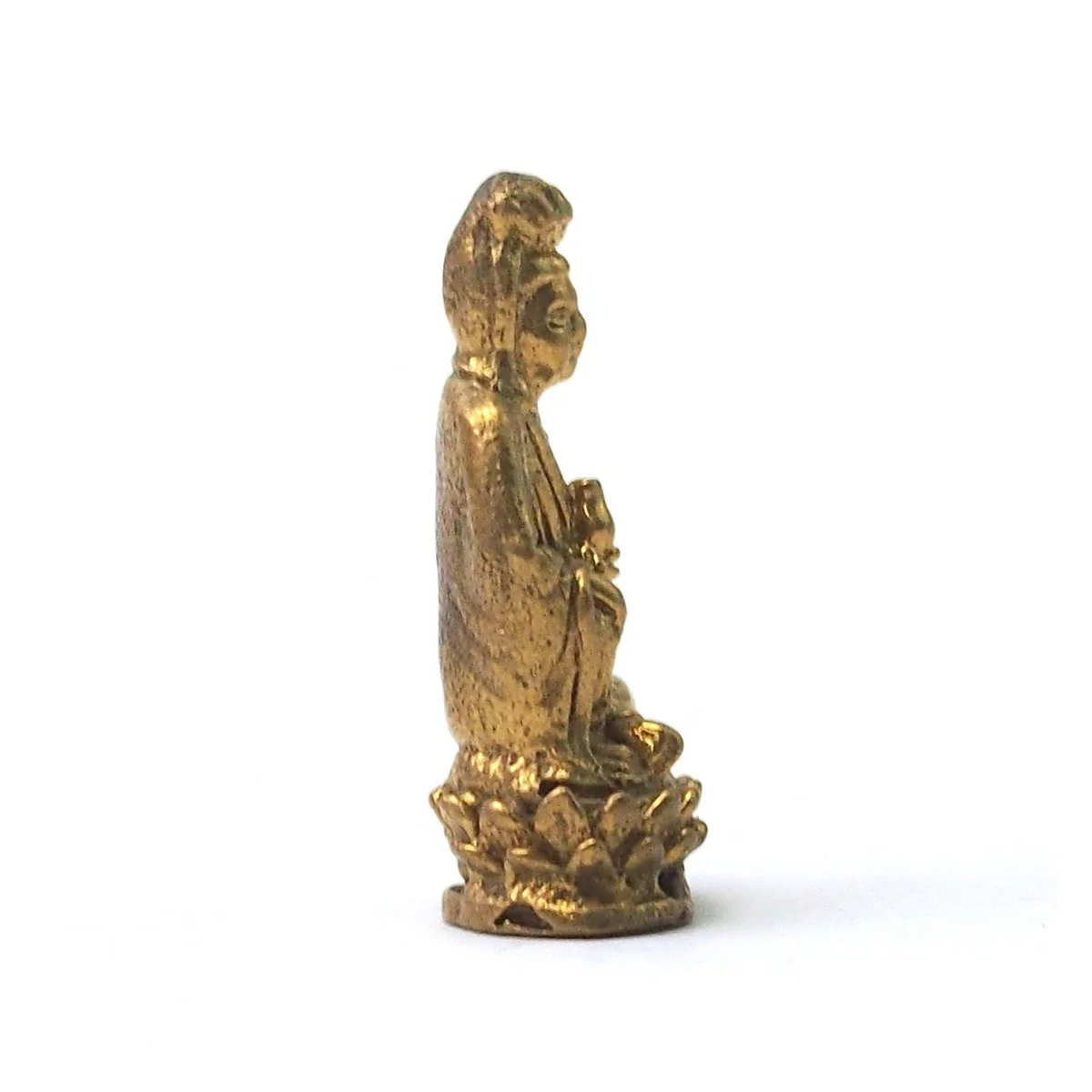 Quan Yin Brass Statue - Image 2
