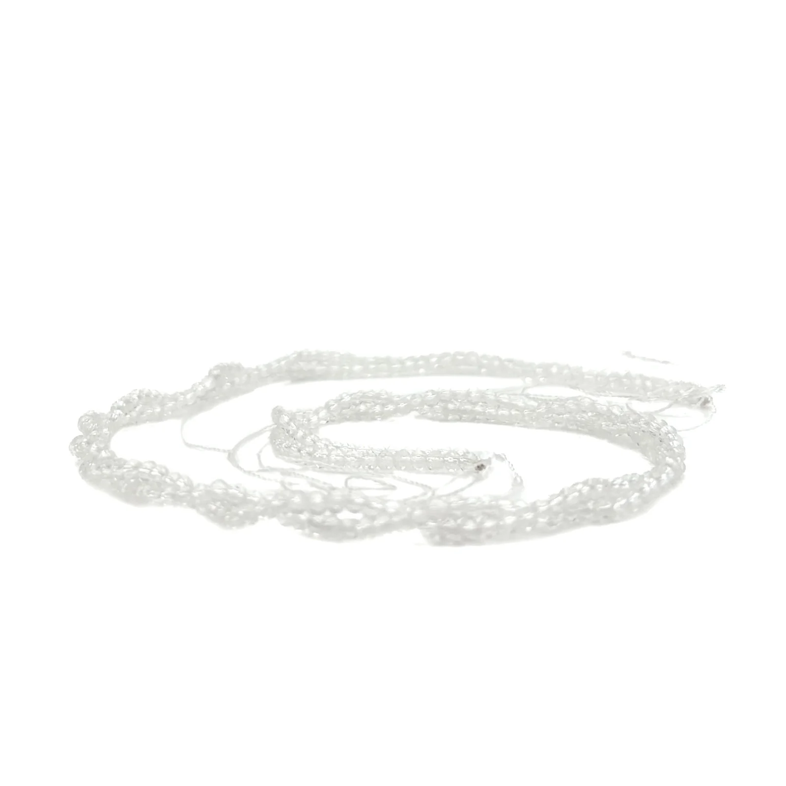 Quartz Crystal 2.5mm Faceted Rounds Bead Strand - Image 10