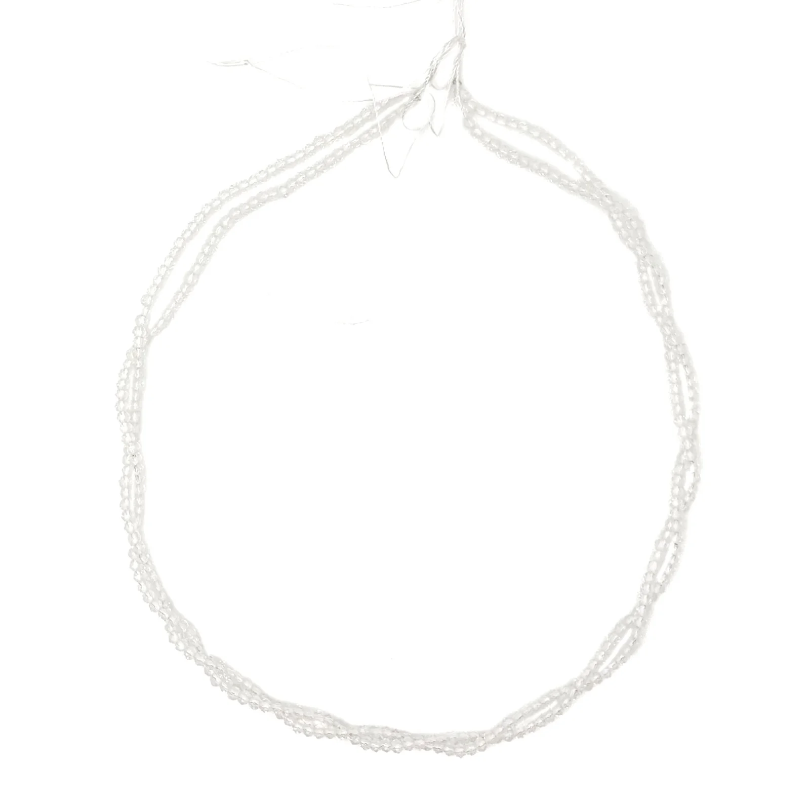 Quartz Crystal 2.5mm Faceted Rounds Bead Strand - Image 11