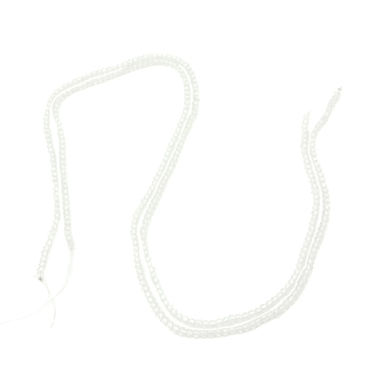 Quartz Crystal 2.5mm Faceted Rounds Bead Strand - Image 5