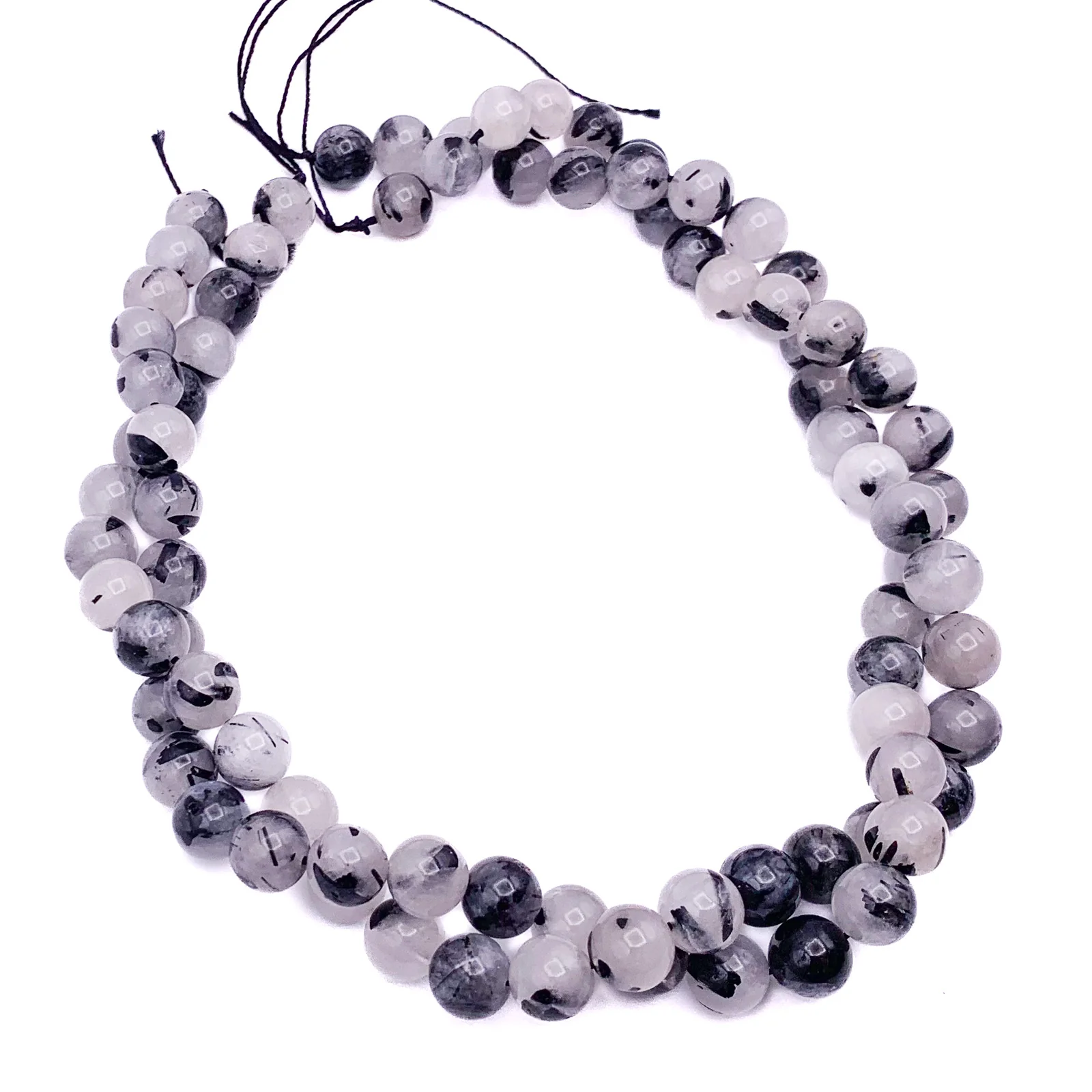 Quartz Rutilated 10mm Smooth Rounds Bead Strand - Image 8