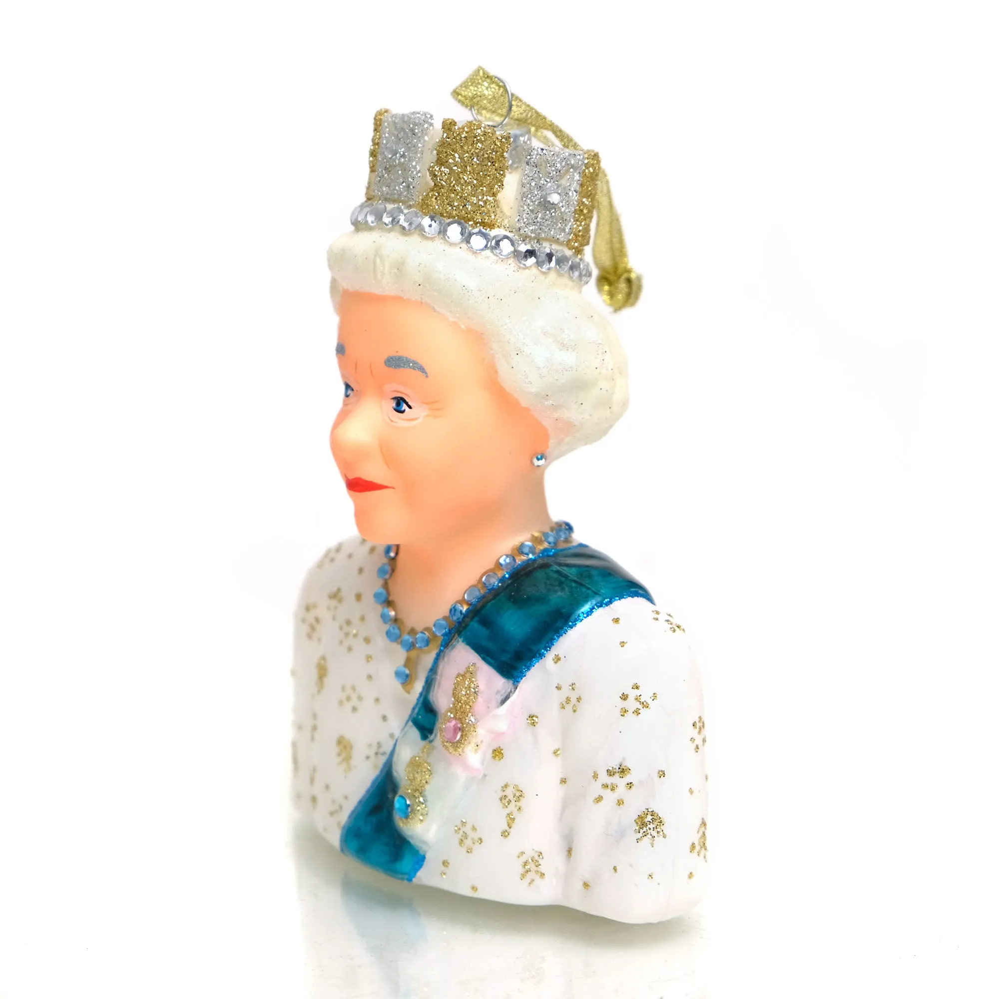 Queen Elizabeth Glass Ornament - Image 2