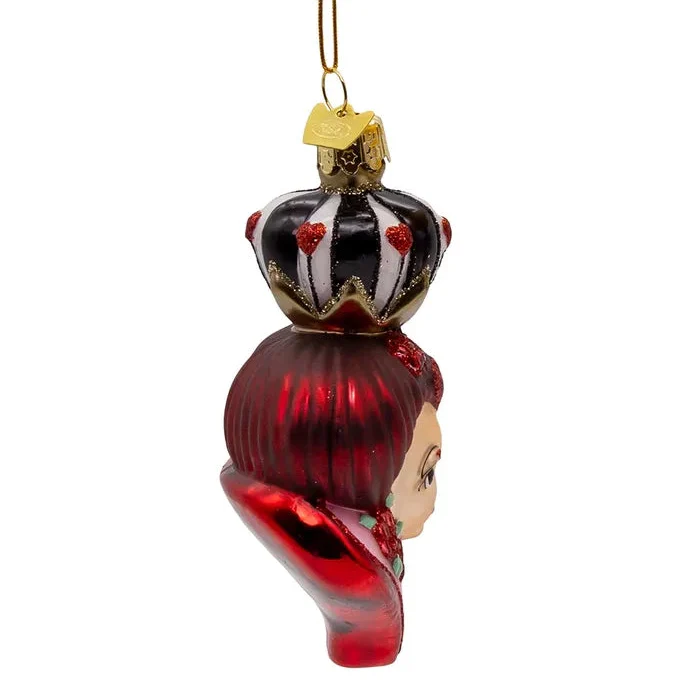 Queen of Hearts Glass Ornament - Image 3