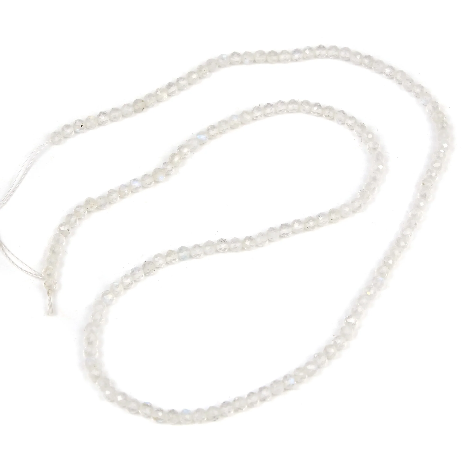 Rainbow Moonstone 3mm Faceted Rounds - Image 2