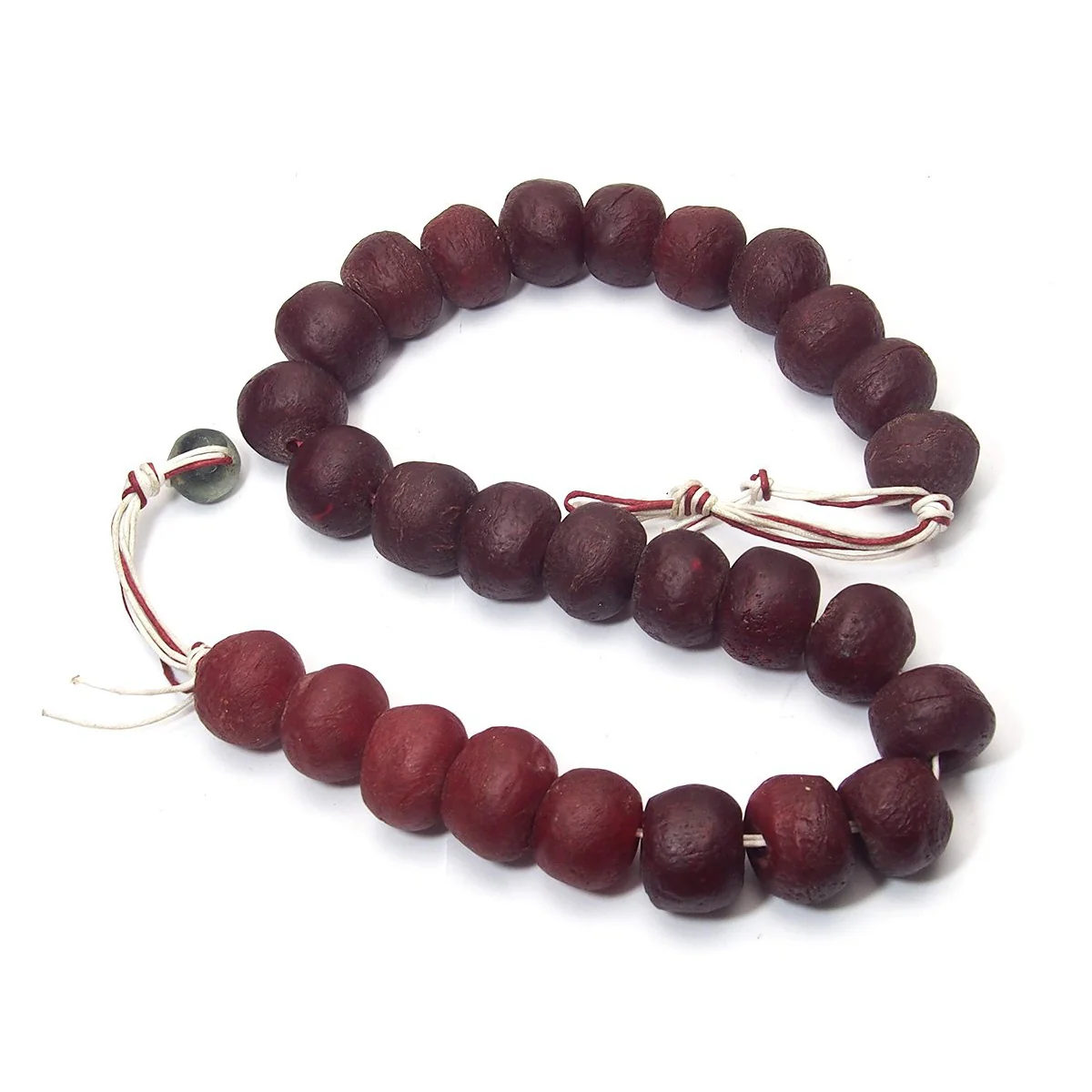 Rare Extra Large Krobo Powder Glass Masterwork Beads / Necklace from Ghana, C - Image 3