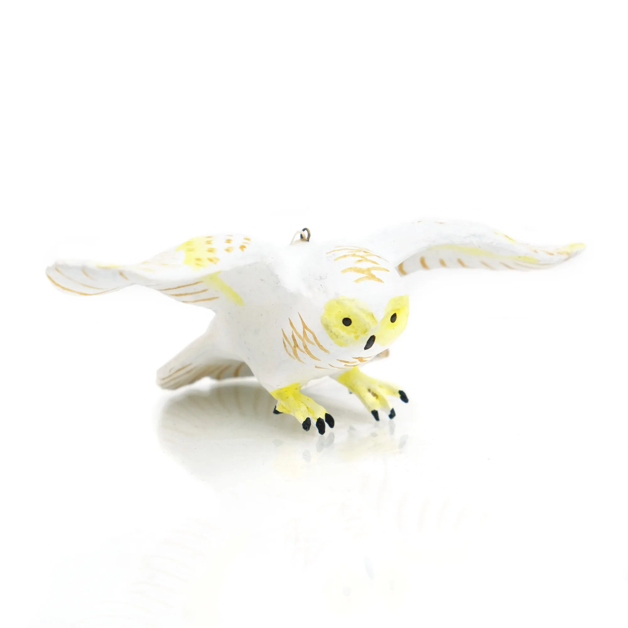 Recycled Newspaper Owl Ornament - Image 2
