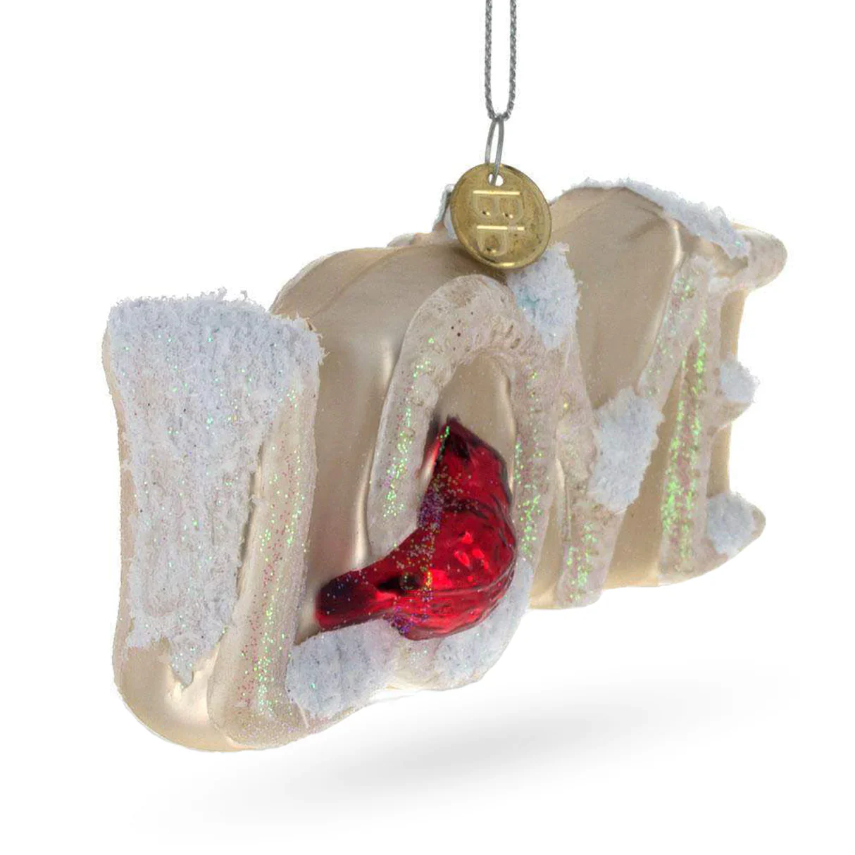 Red Cardinal Perched on a Love Branch Ornament PS - Image 2