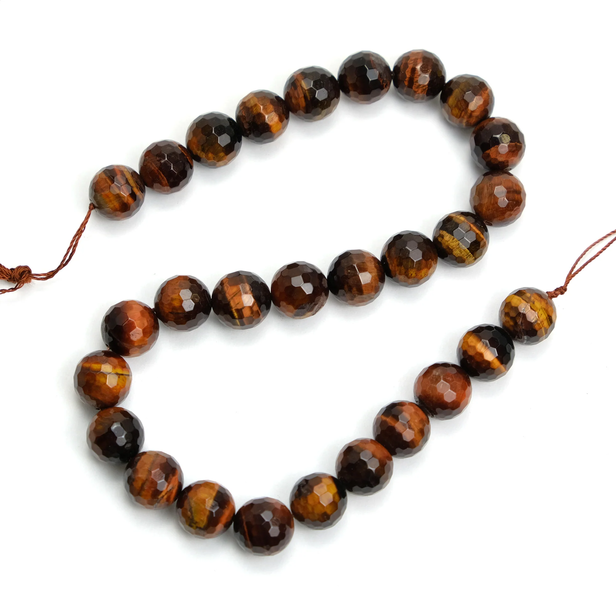 Red Tiger's Eye 14mm Faceted Rounds - Image 3