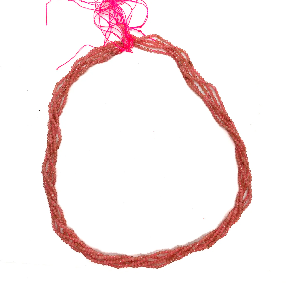 Rhodochrosite 2mm Faceted Rounds - Image 4