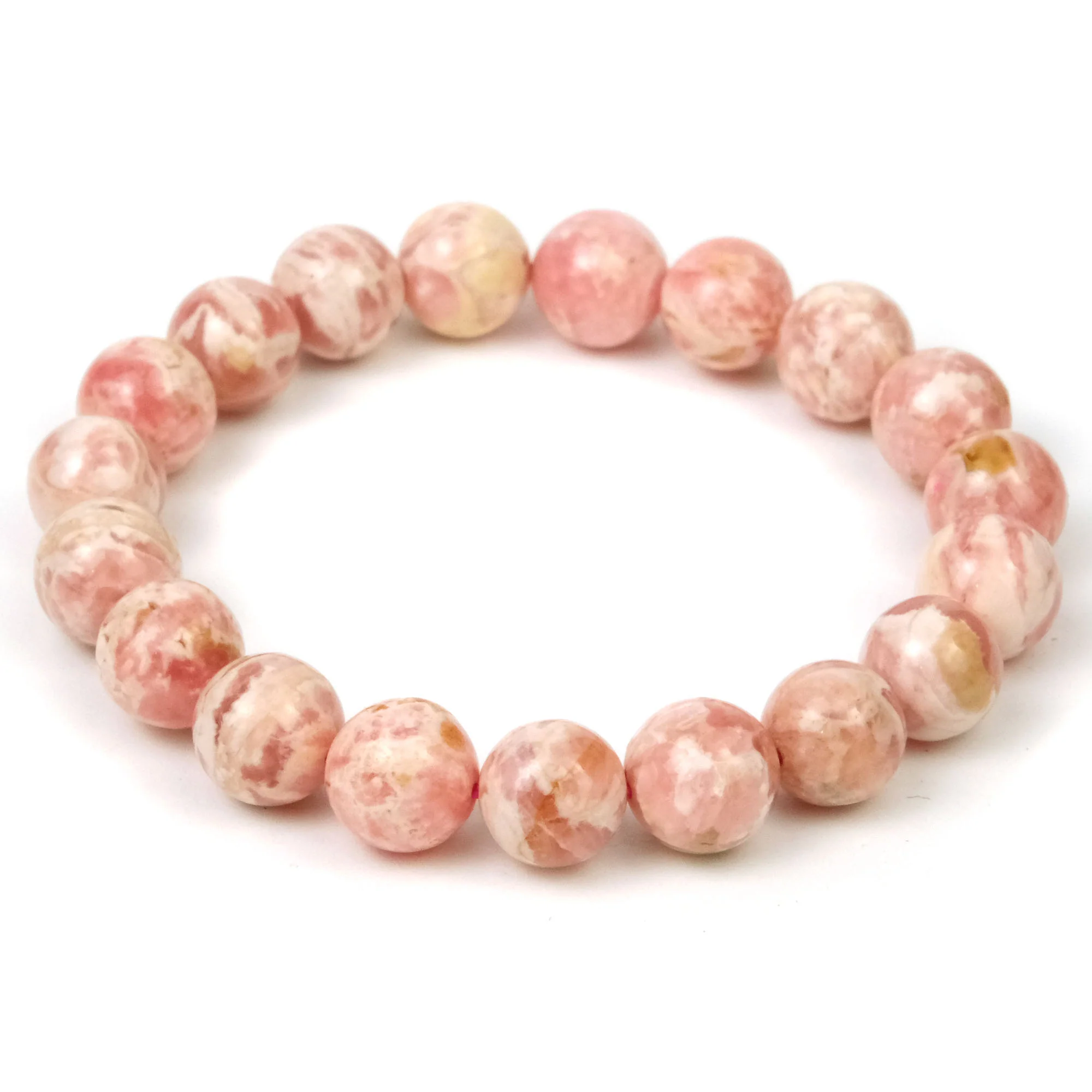 Rhodochrosite Stretch Bracelet 10mm - Image 2