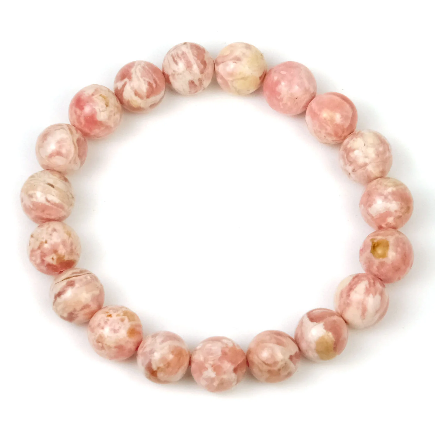 Rhodochrosite Stretch Bracelet 10mm - Image 3
