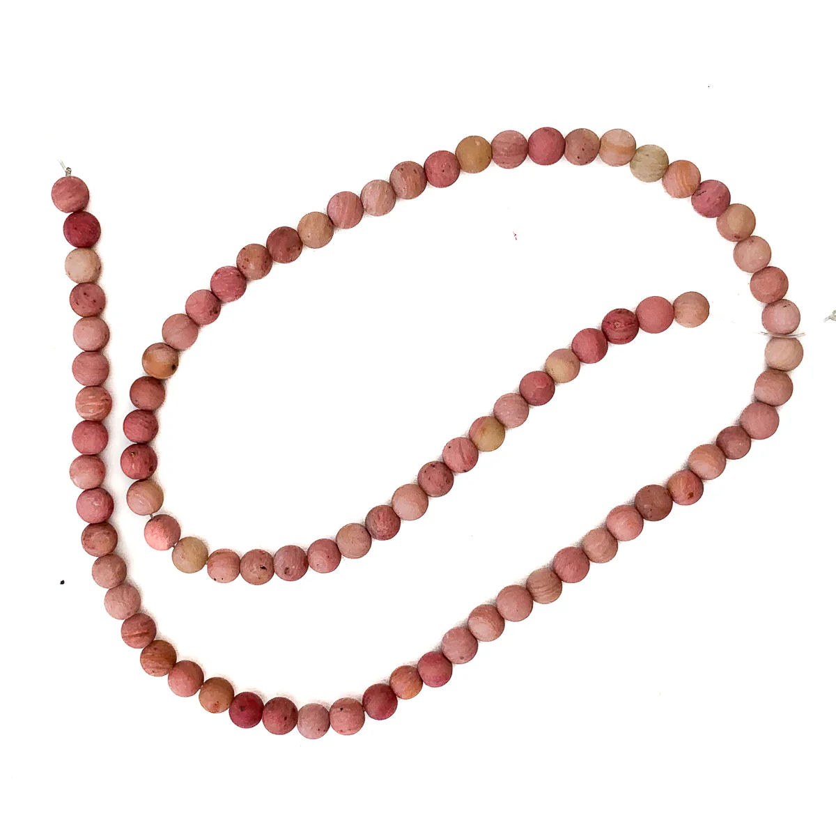 Rhodonite 4mm Matte Rounds - Image 2