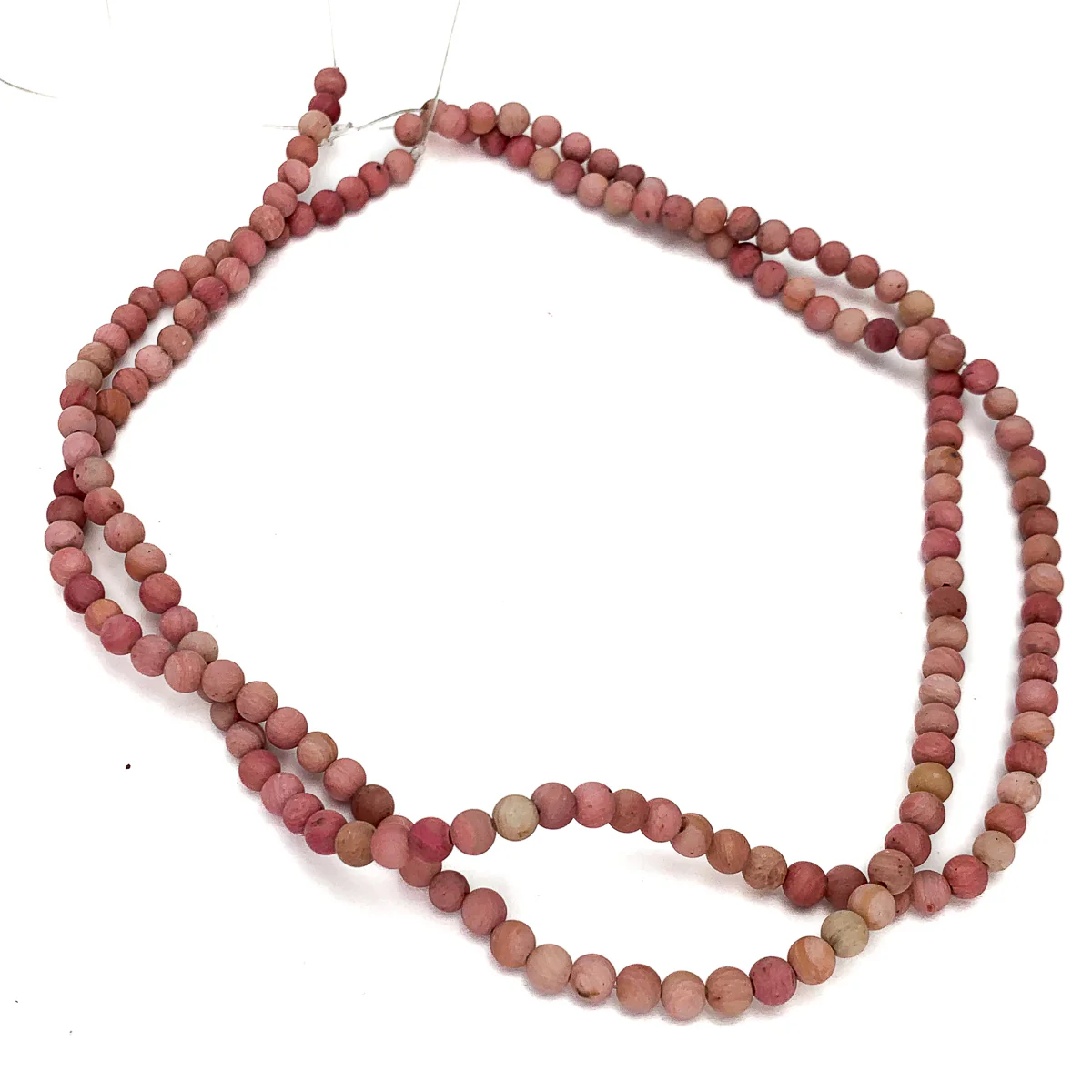 Rhodonite 4mm Matte Rounds - Image 4