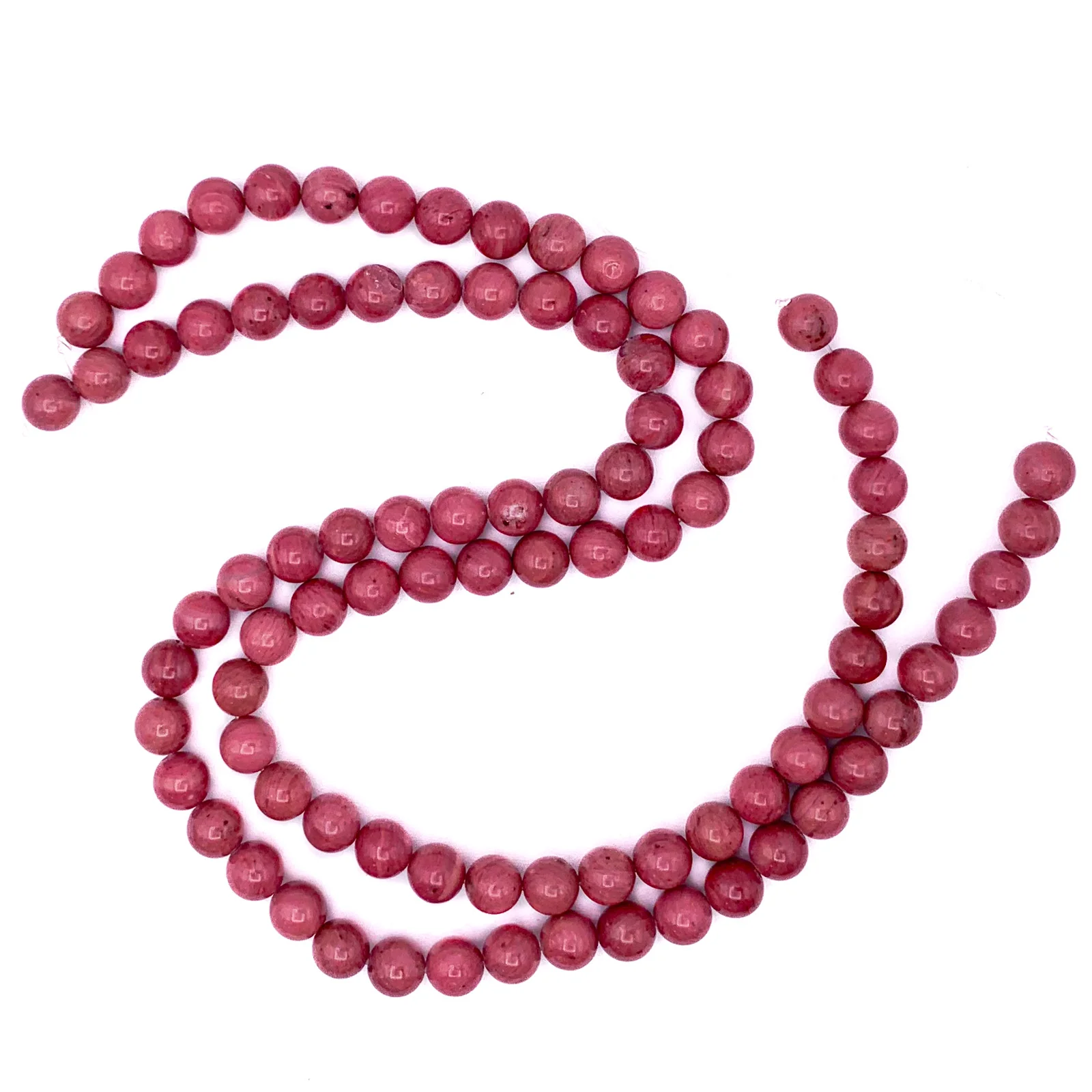Rhodonite 8.5mm Smooth Rounds Bead Strand - Image 3