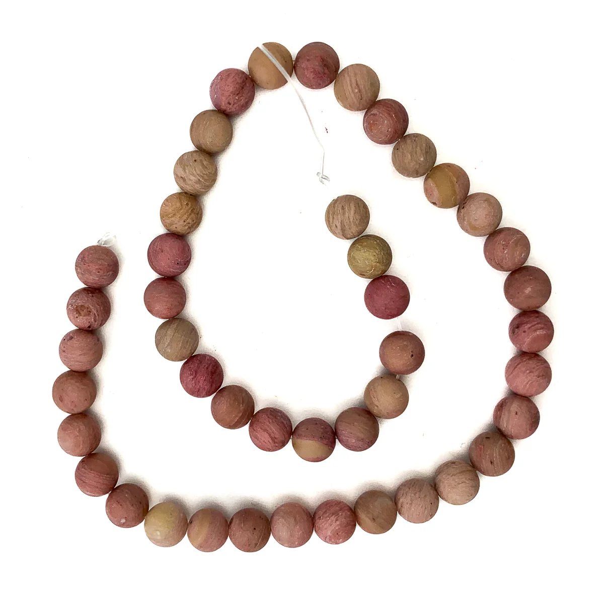 Rhodonite 8mm Matte Rounds - Image 2