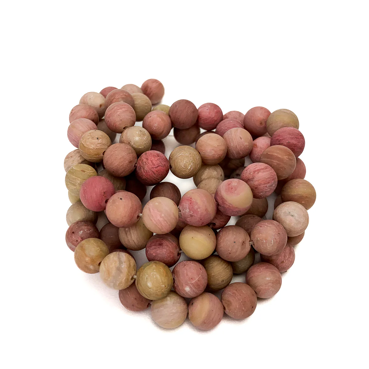 Rhodonite 8mm Matte Rounds - Image 4