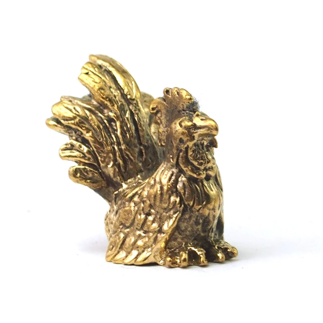 Rooster Brass Statue - Image 2