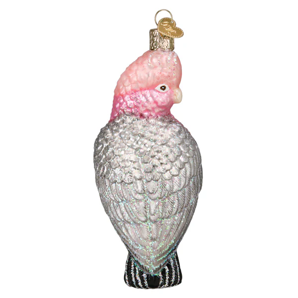 Cockatoo Rose Breasted Galah Glass Ornament - Image 2
