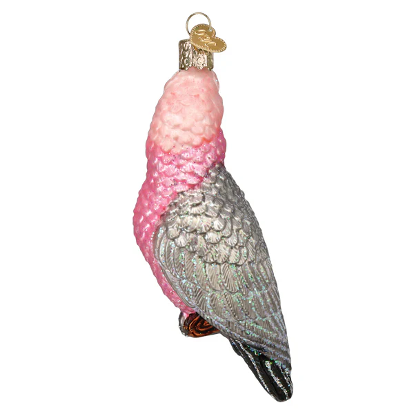 Cockatoo Rose Breasted Galah Glass Ornament - Image 3
