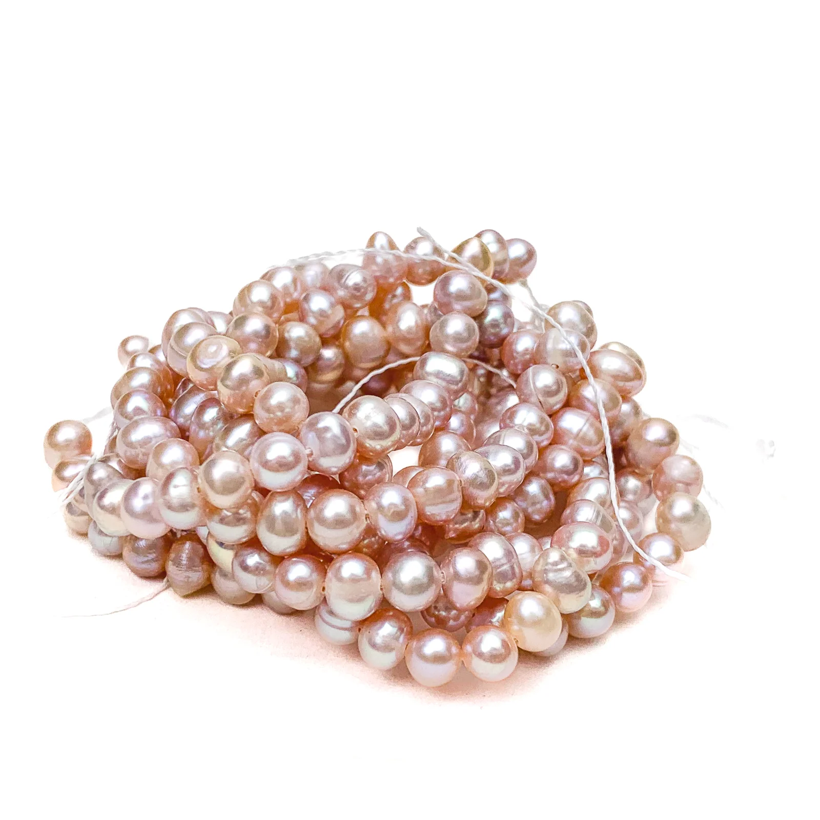 Rose Potato Freshwater Pearl Bead Strand - Image 3