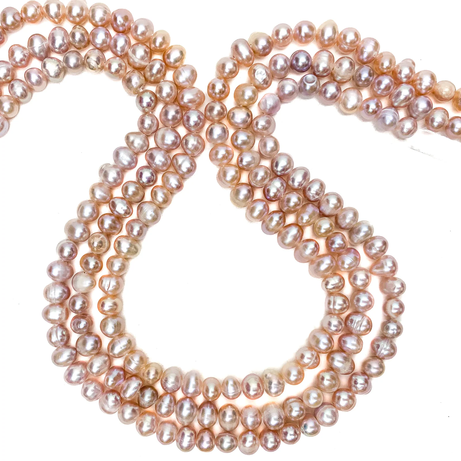 Rose Potato Freshwater Pearl Bead Strand - Image 4