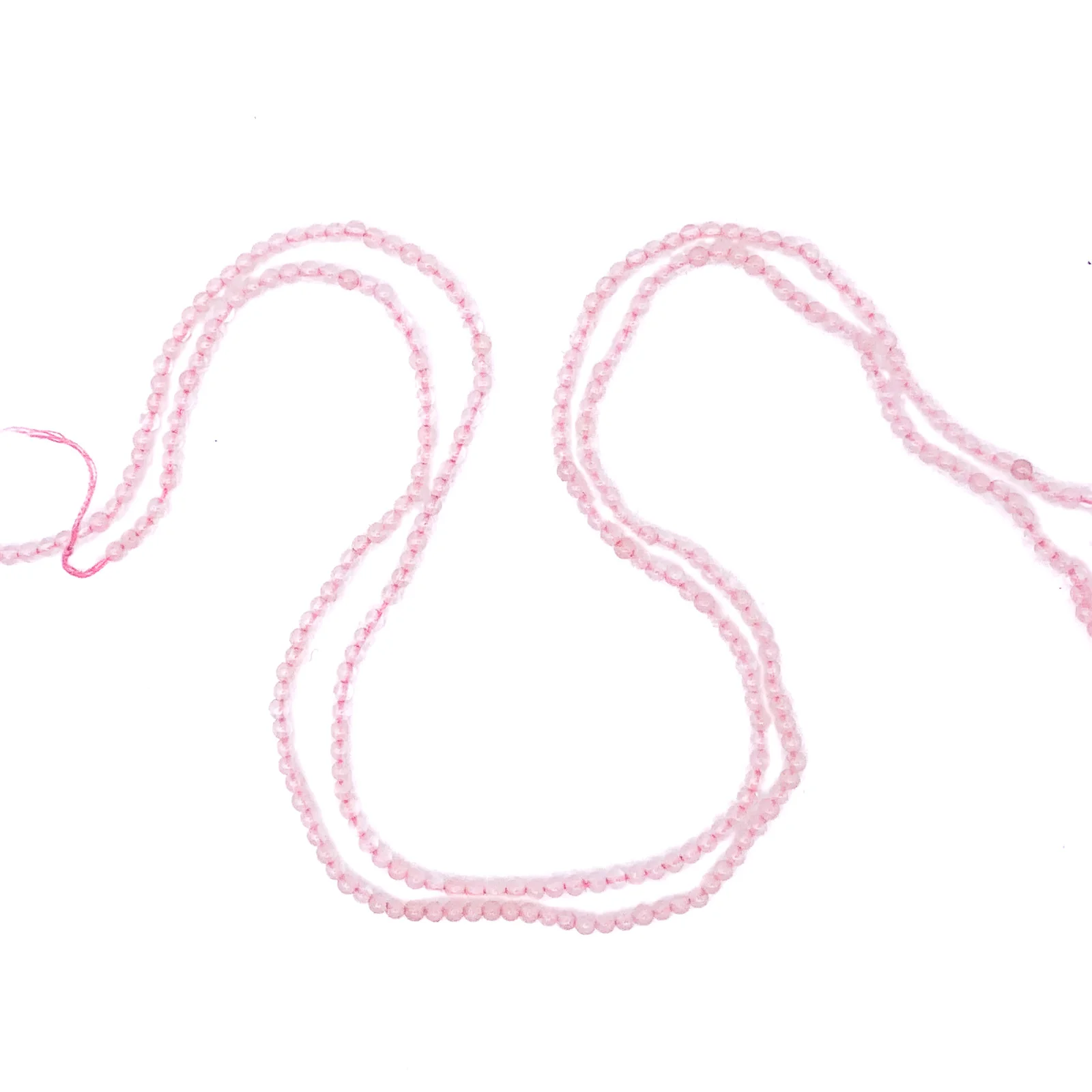 Rose Quartz 2mm Smooth Rounds Bead Strand - Image 3