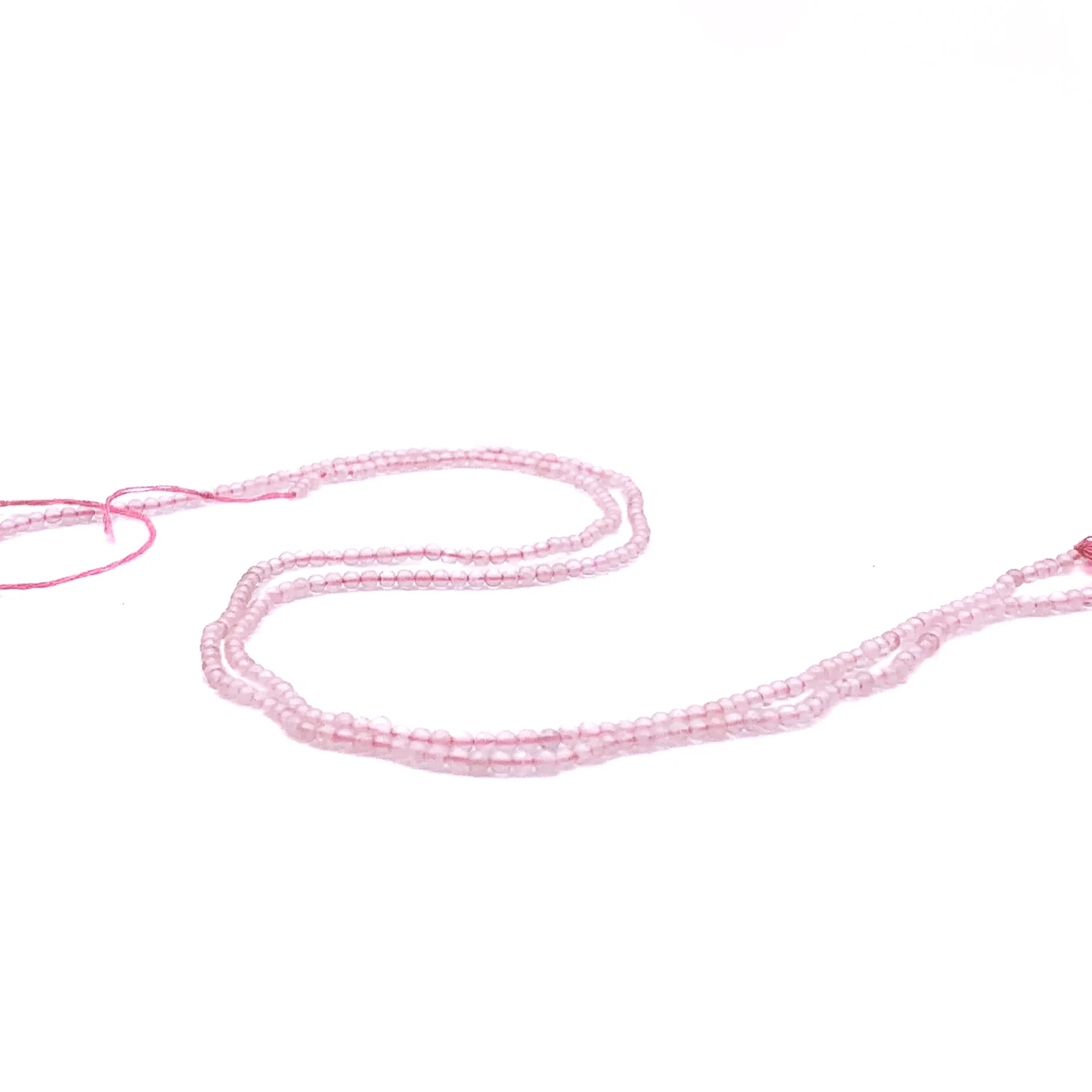 Rose Quartz 2mm Smooth Rounds Bead Strand - Image 4