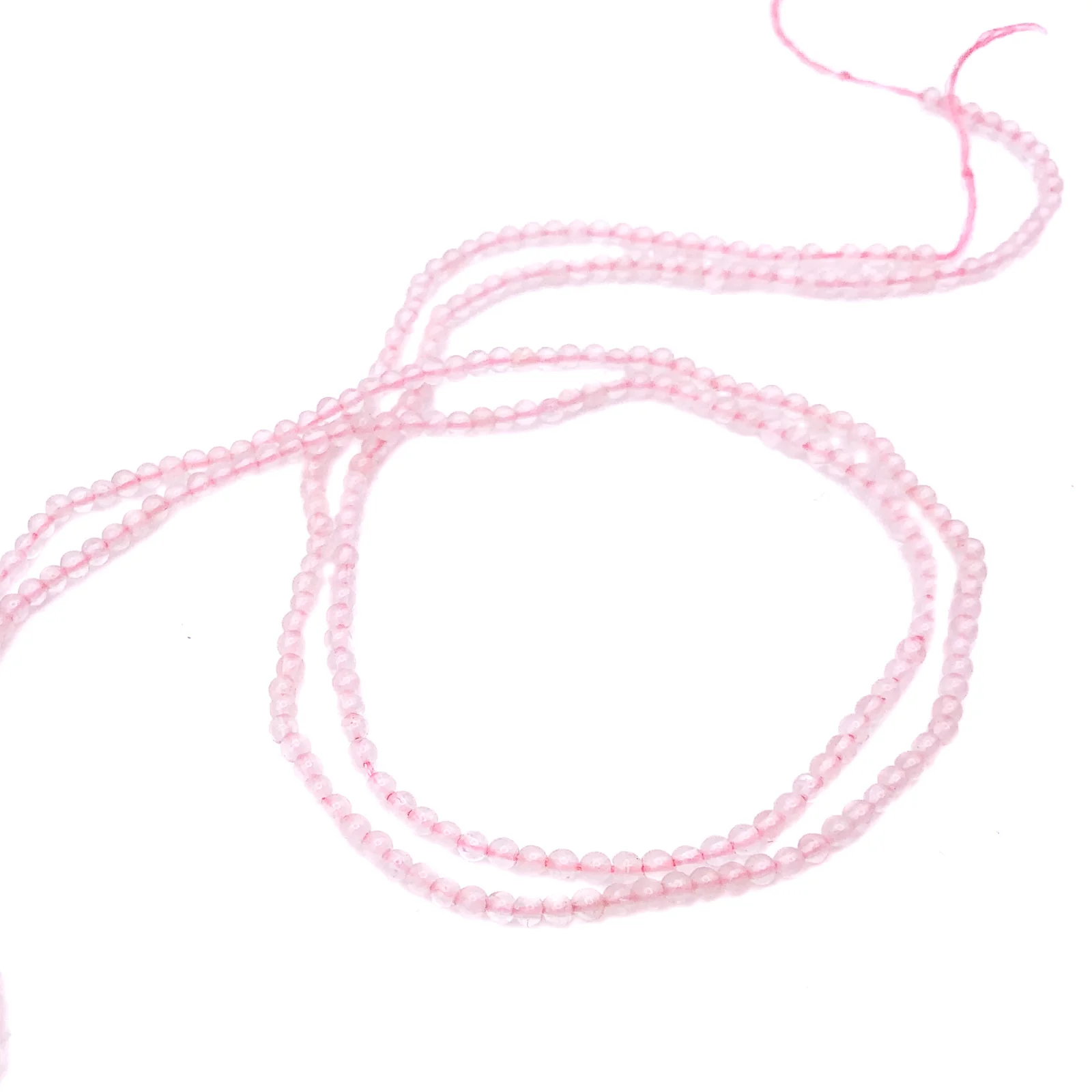 Rose Quartz 2mm Smooth Rounds Bead Strand - Image 6
