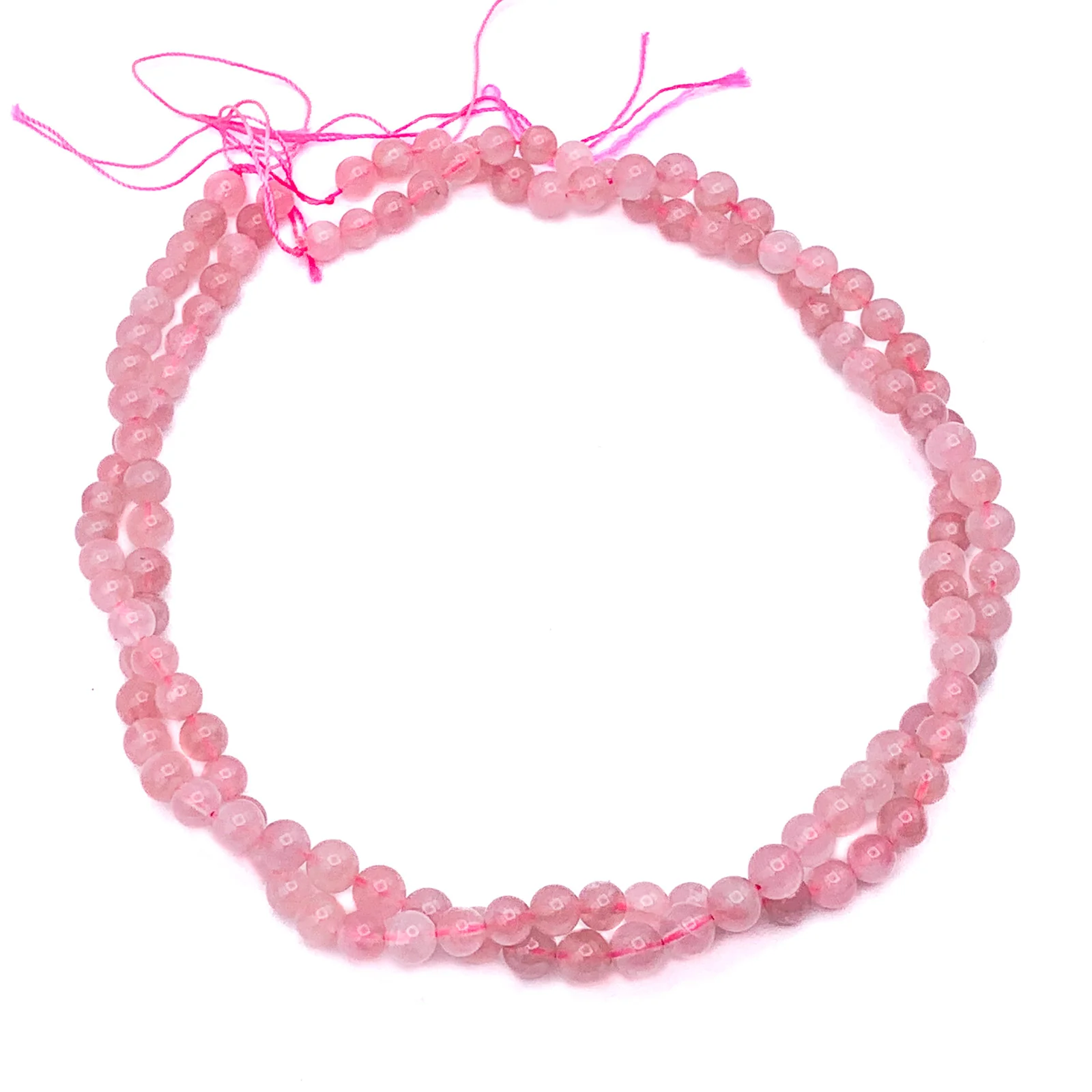 Rose Quartz 6.5mm AAA Smooth Rounds Bead Strand - Image 8