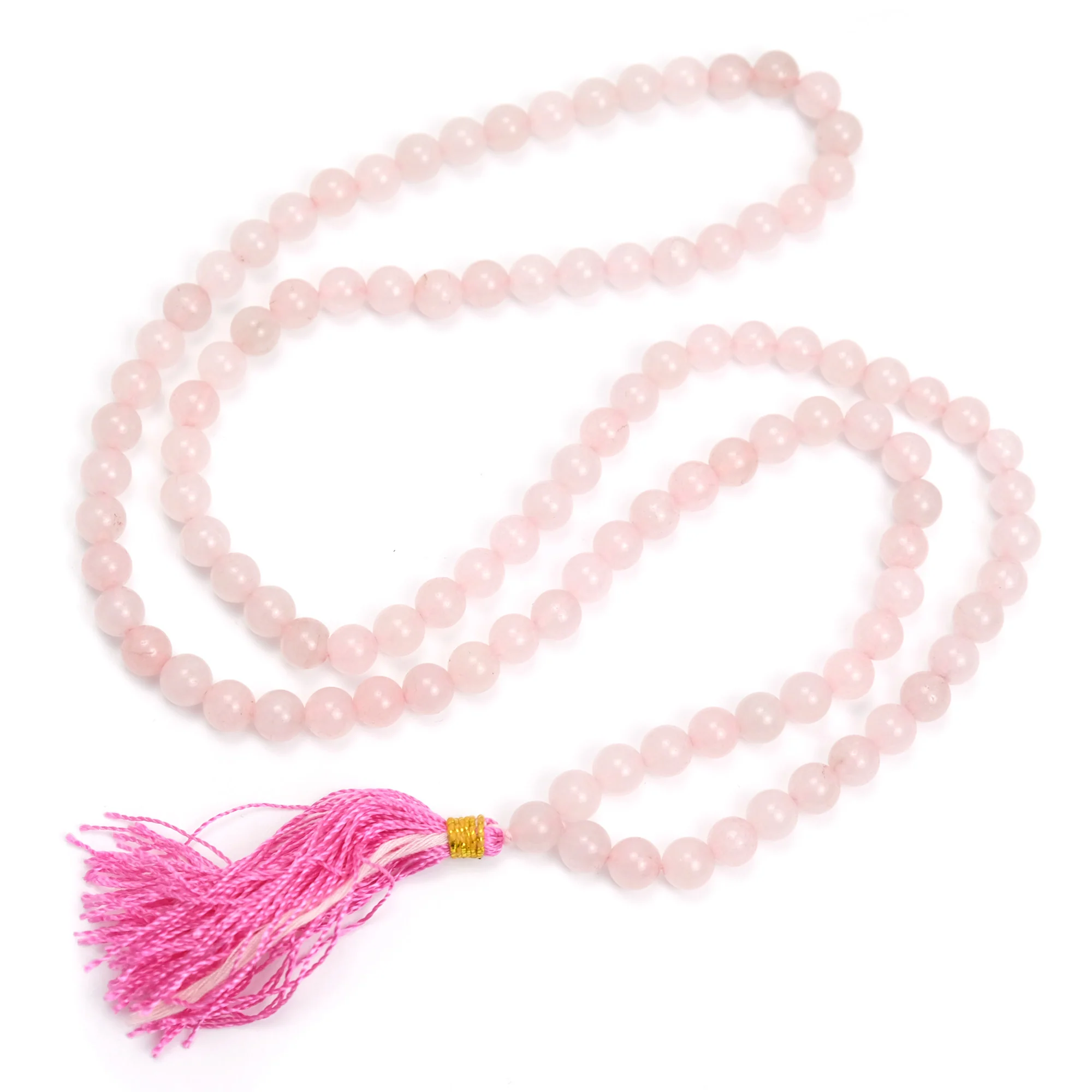 Rose Quartz 8mm Mala - Image 3