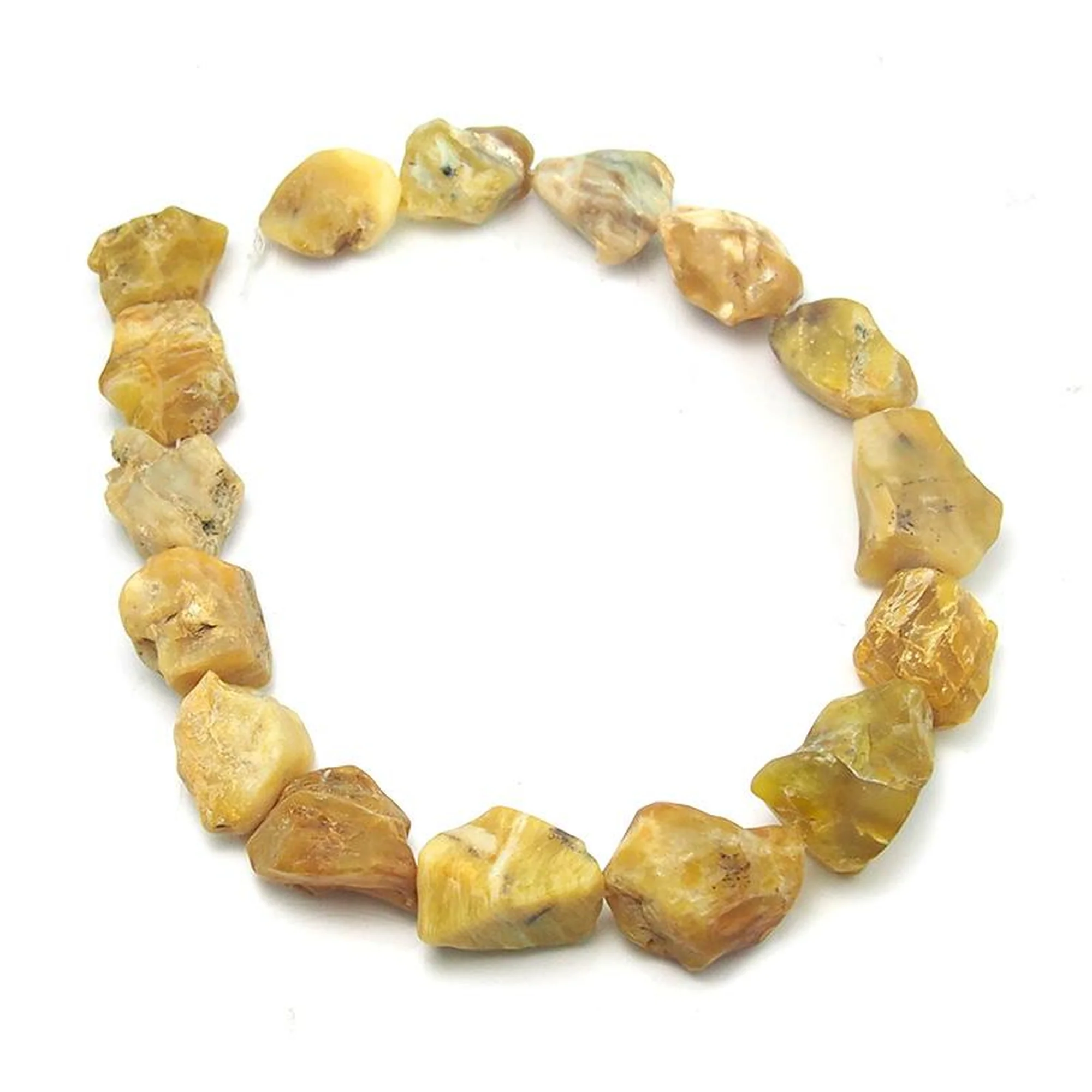 Rough Yellow Opal Chunk Strand - Image 2