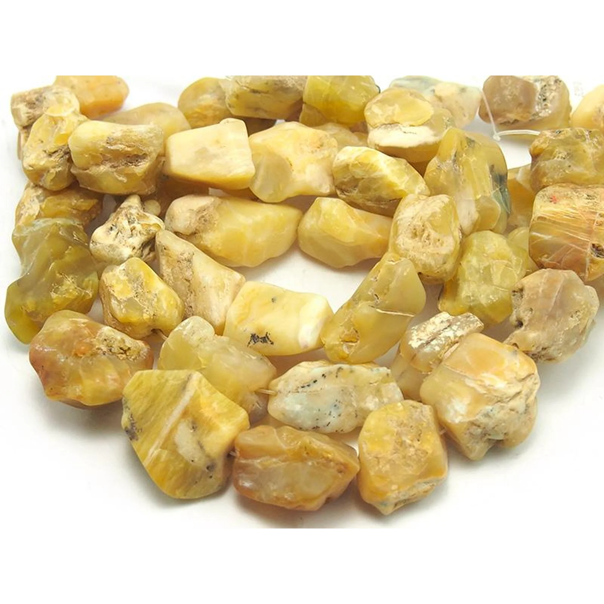 Rough Yellow Opal Chunk Strand - Image 5
